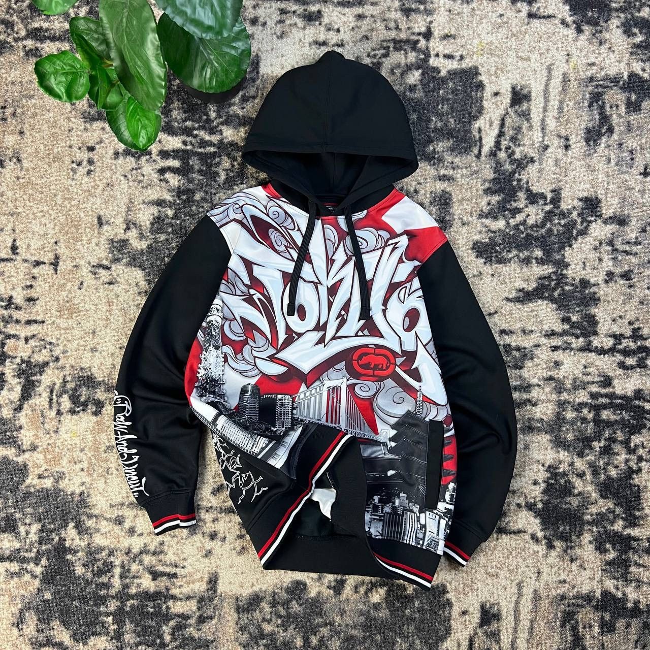 Ecko Unltd. Ecko Unltd Allover Print Vintage Y2K Hoodie Streetwear Style Size US L / EU 52-54 / 3 - 1 Thumbnail