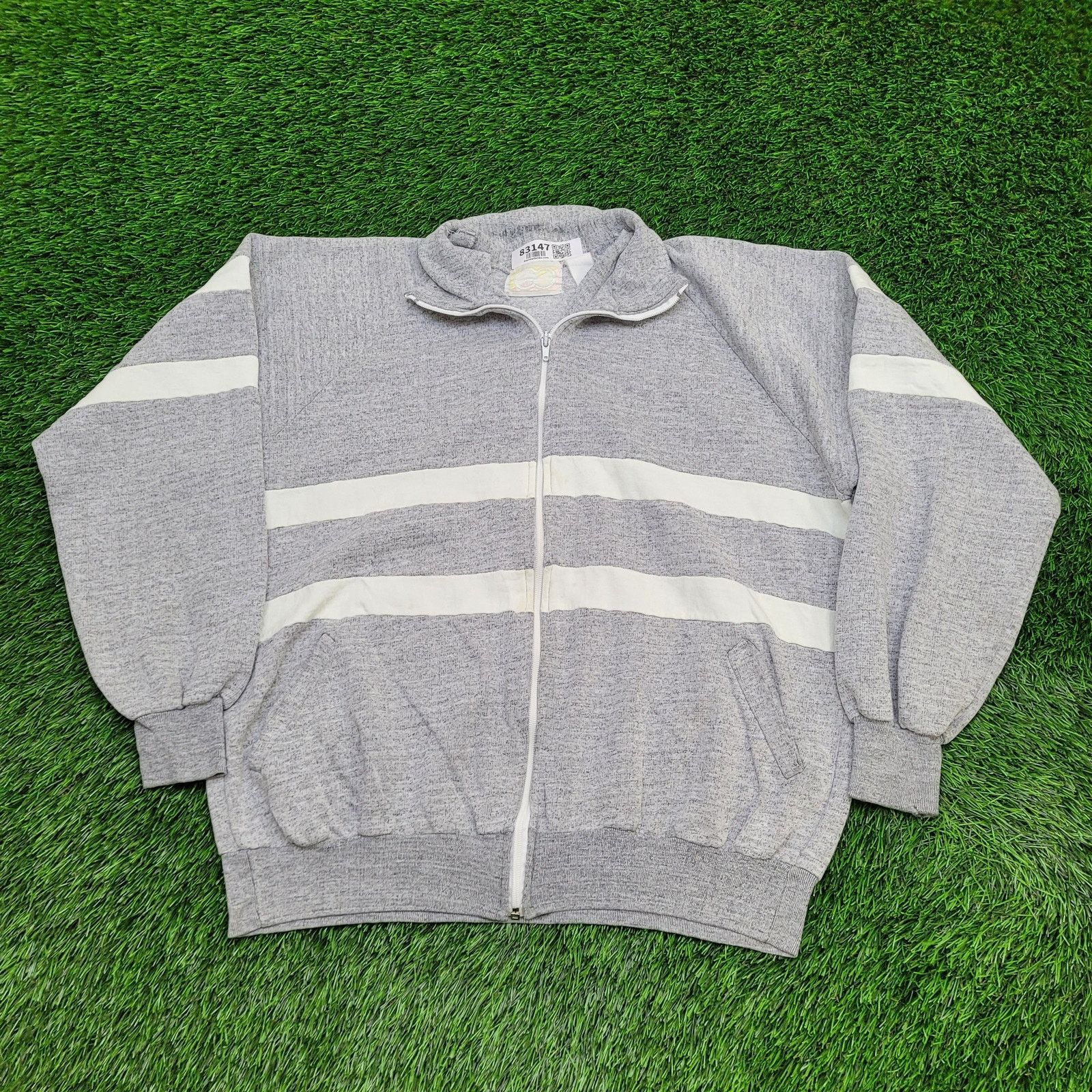 Vintage Vintage Gitano Fleece Track Jacket L/XL Cropped USA 80s 90s Size US XL / EU 56 / 4 - 1 Thumbnail