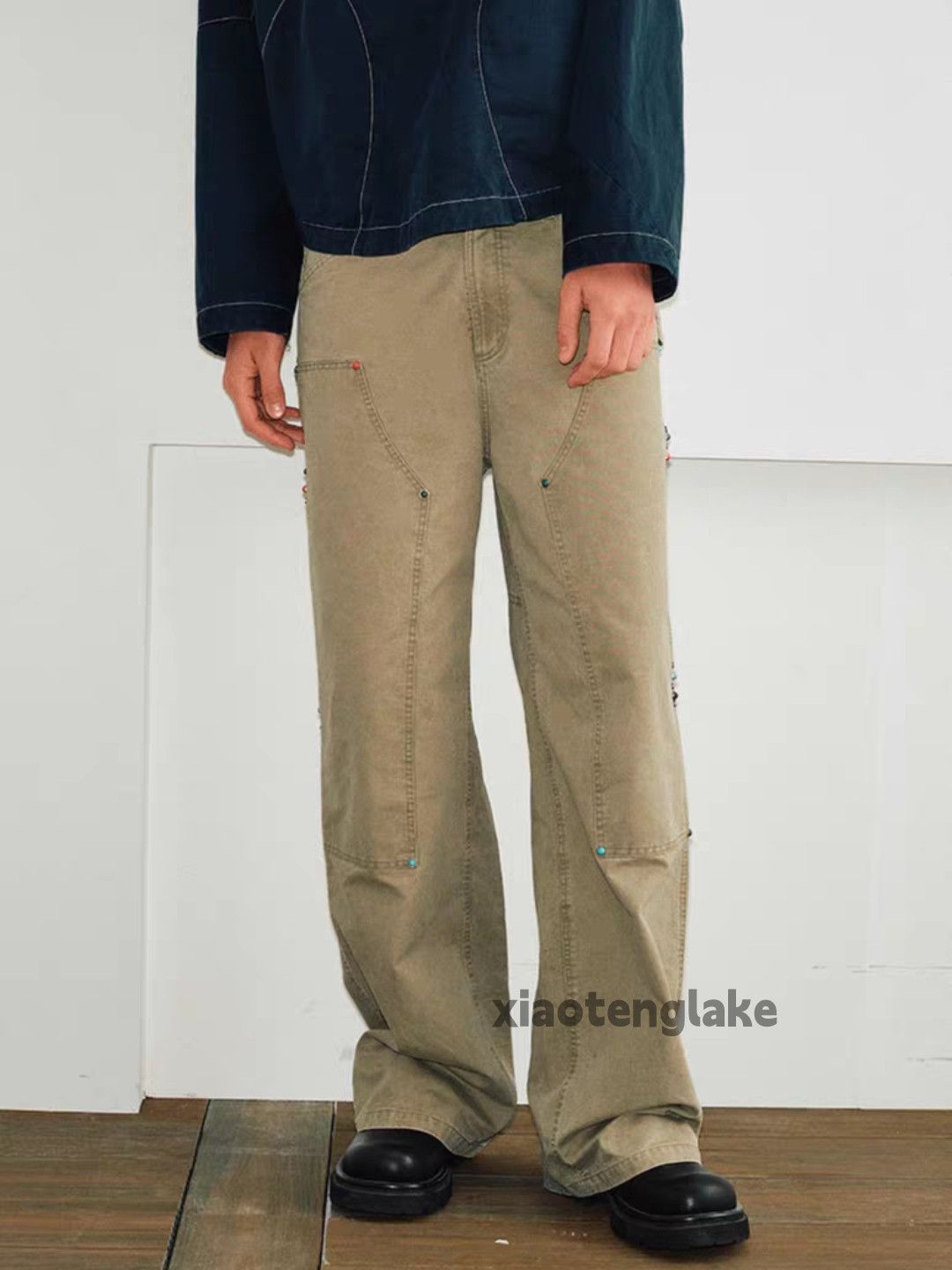 Designer × Japanese Brand × Vintage utility skate hiphop loose baggy carpenter cargo pants Size US 31 - 6 Thumbnail