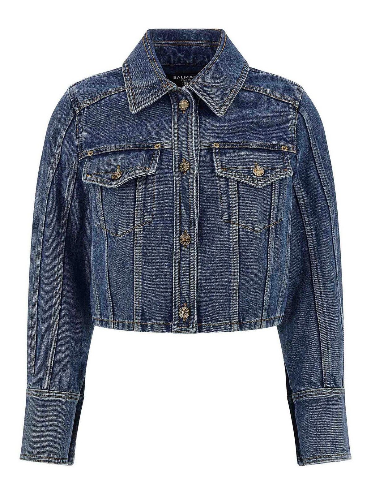 Ob2d0lne0726 Denim Jacket In Blue, Women's (Size Xs)