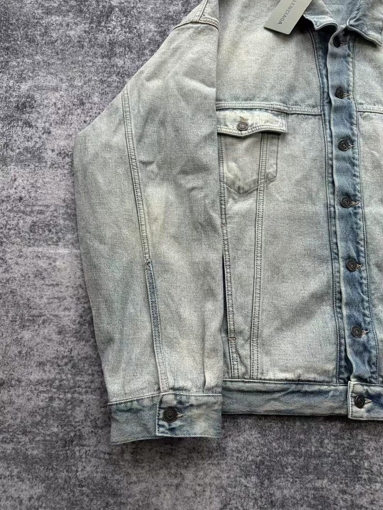 Balenciaga Balenciaga Worn Patch Inside Out Denim Jacket Jacket Long Size US XL / EU 56 / 4 - 3 Thumbnail
