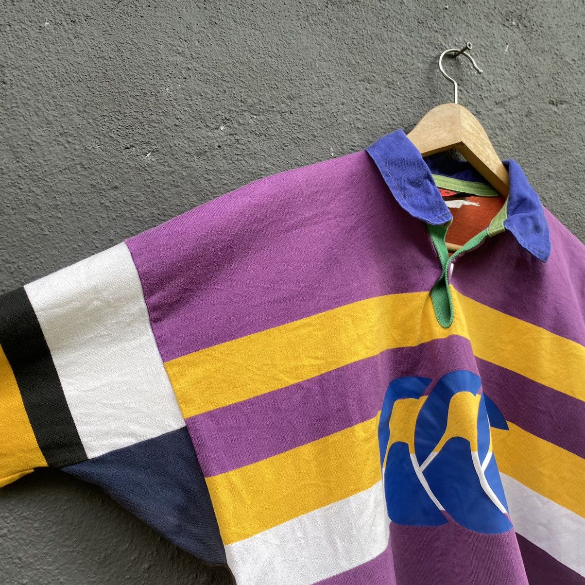 Canterbury of New Zealand Thrashed Faded Vintage 90s Canterbury Rugby ERD GRUNGE Size US XL / EU 56 / 4 - 4 Thumbnail