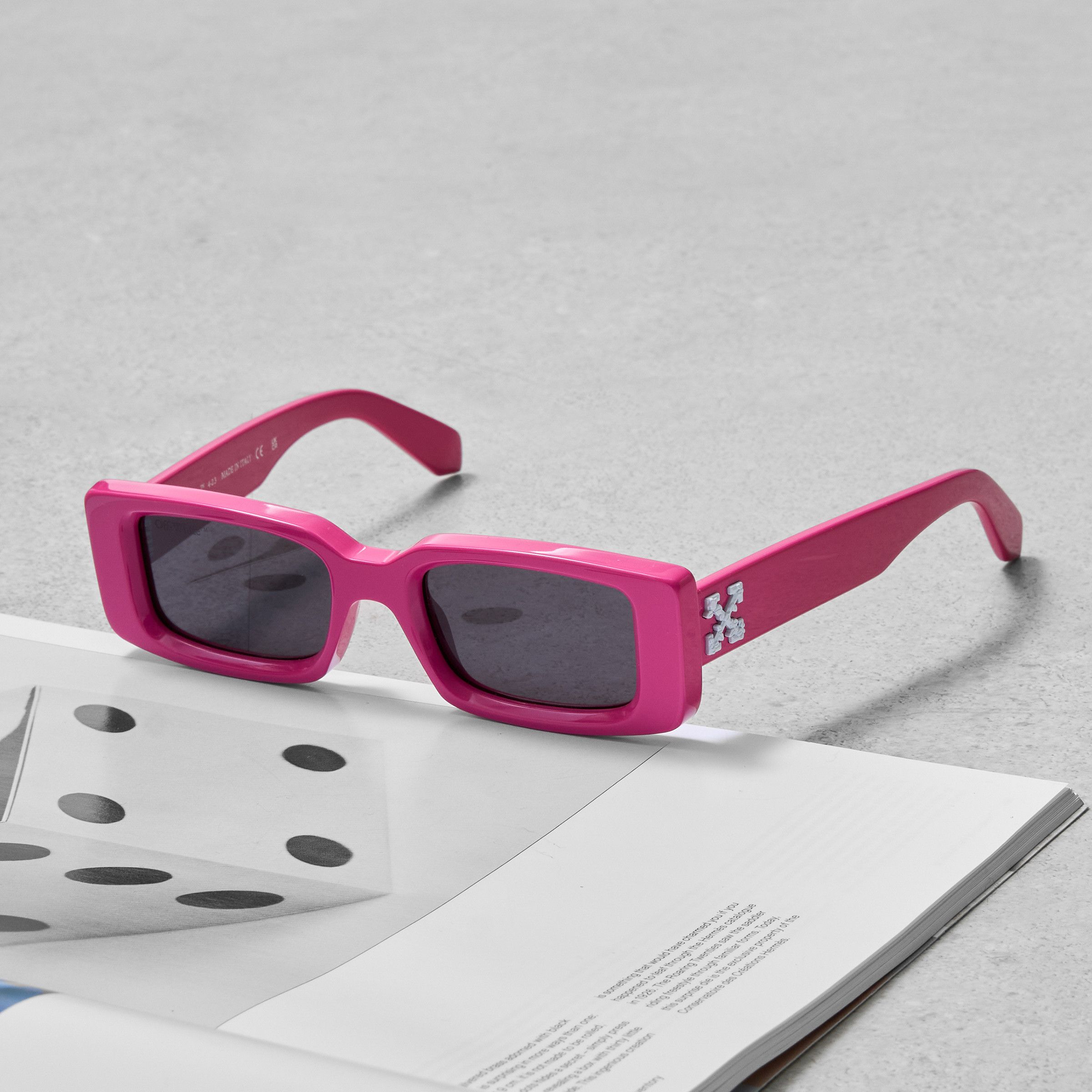 Off-White OFF WHITE Arthur Rectangle-Frame Sunglasses Size ONE SIZE - 2 Thumbnail