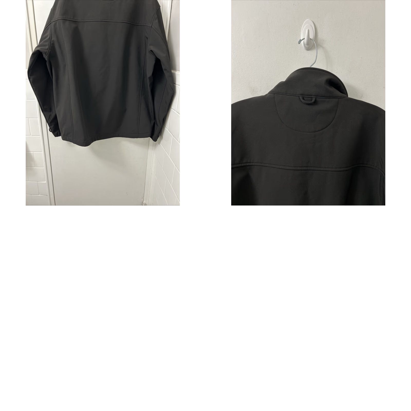 Vintage Cintas Mens Black Softshell Jacket Full Zip Fleece Lined Workwear Stand-Up Collar ZIP Pockets Embroidered LAZ Parking Logo Size US L / EU 52-54 / 3 - 9 Thumbnail