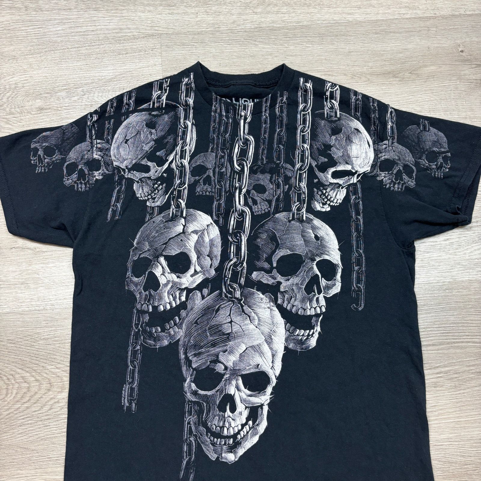 Liquid Blue Liquid Blue Hanging Out Skull T Shirt Men's Large y2k grunge Size US L / EU 52-54 / 3 - 2 Thumbnail