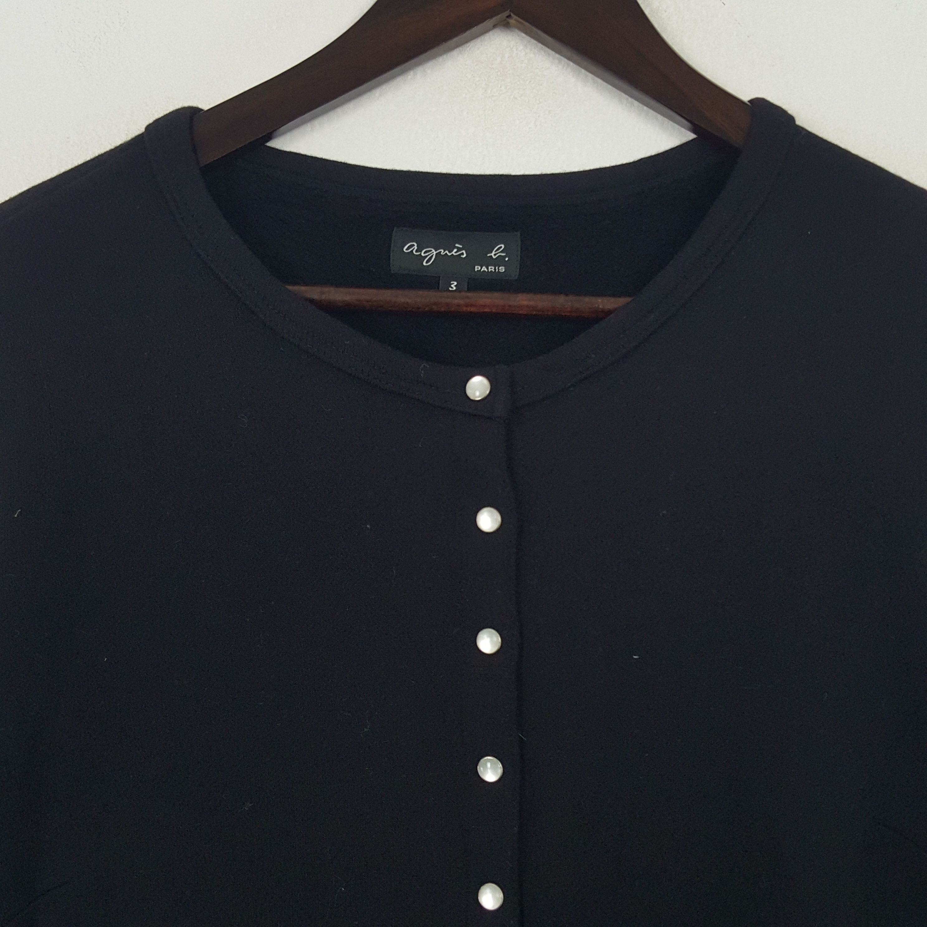 Vintage × agnes b. Vintage Agnes B. Paris Clip Up Button Coat Jacket Size M / US 6-8 / IT 42-44 - 3 Thumbnail
