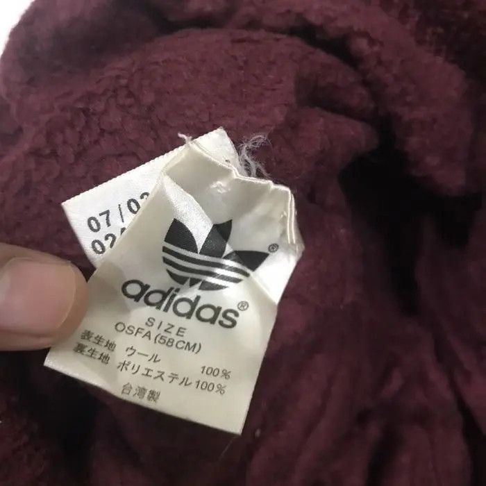 Adidas × Vintage Vintage Adidas Big Logo Beanie Hat Size ONE SIZE - 5 Thumbnail