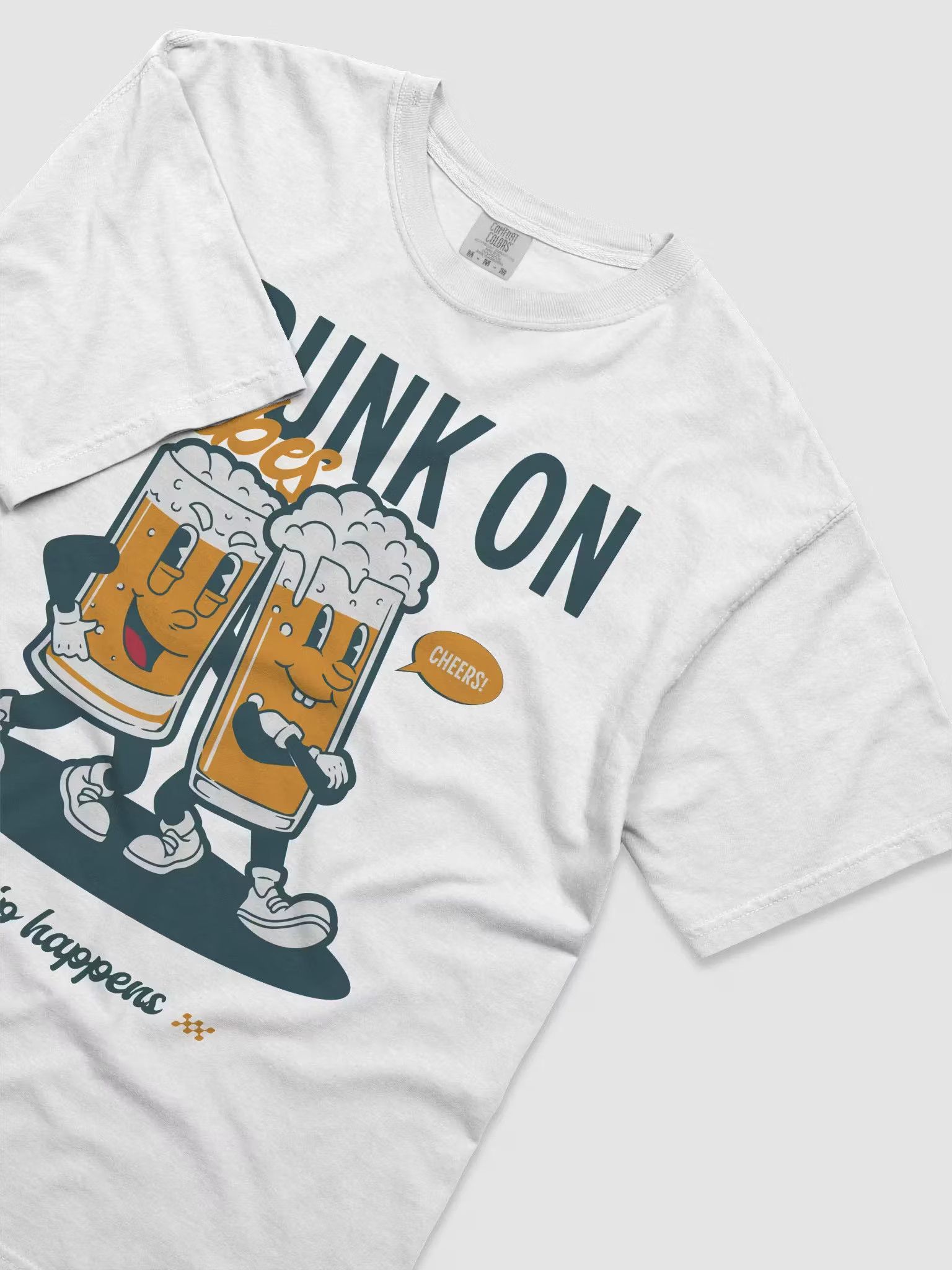 Japanese Brand Drunk on Vibes – Beer & Chill Summer Tee Size US M / EU 48-50 / 2 - 3 Thumbnail