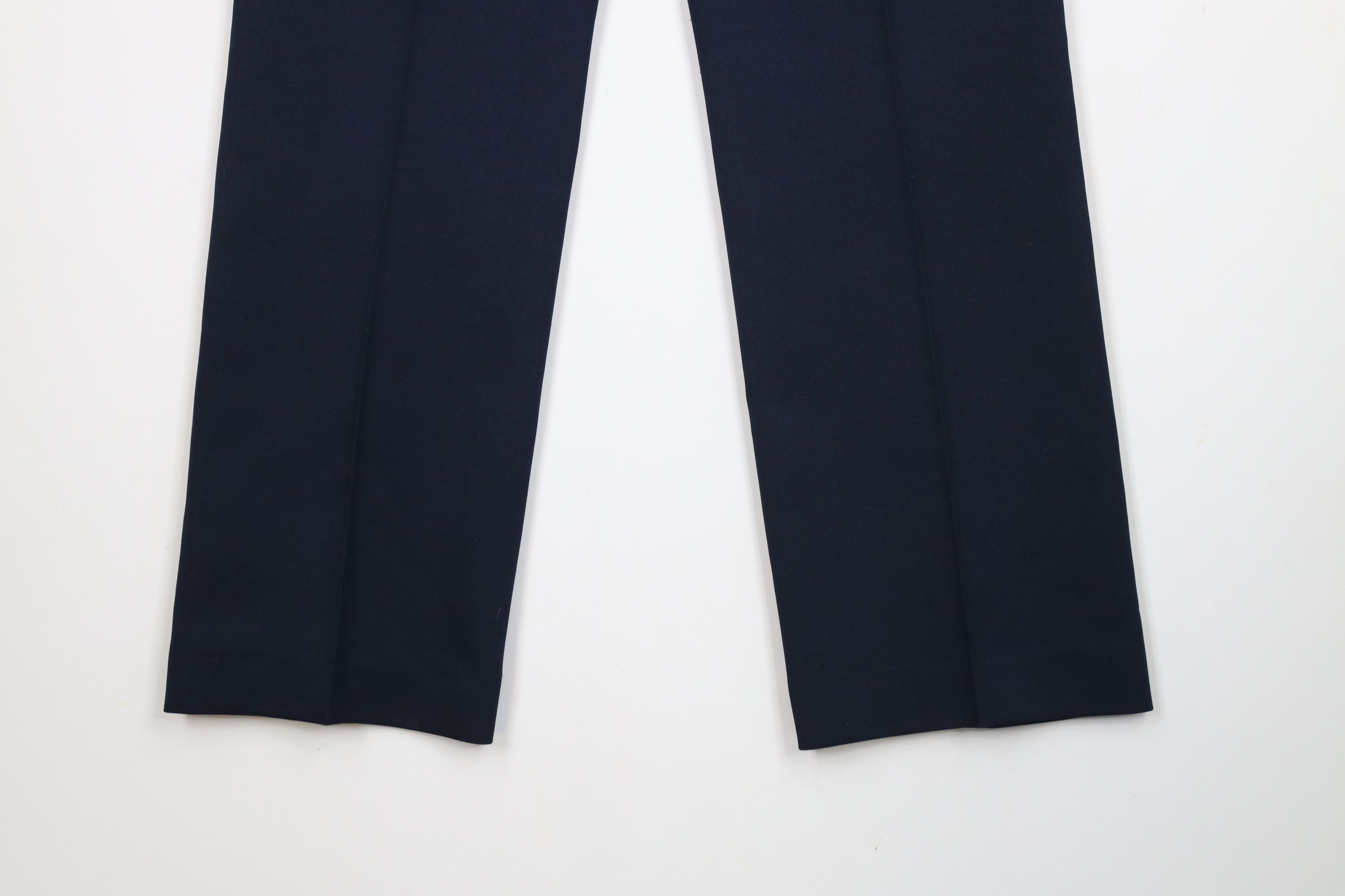Vintage Vintage 70s Streetwear Flared Wide Leg Chino Pants Navy Blue Size US 34 / EU 50 - 12 Thumbnail