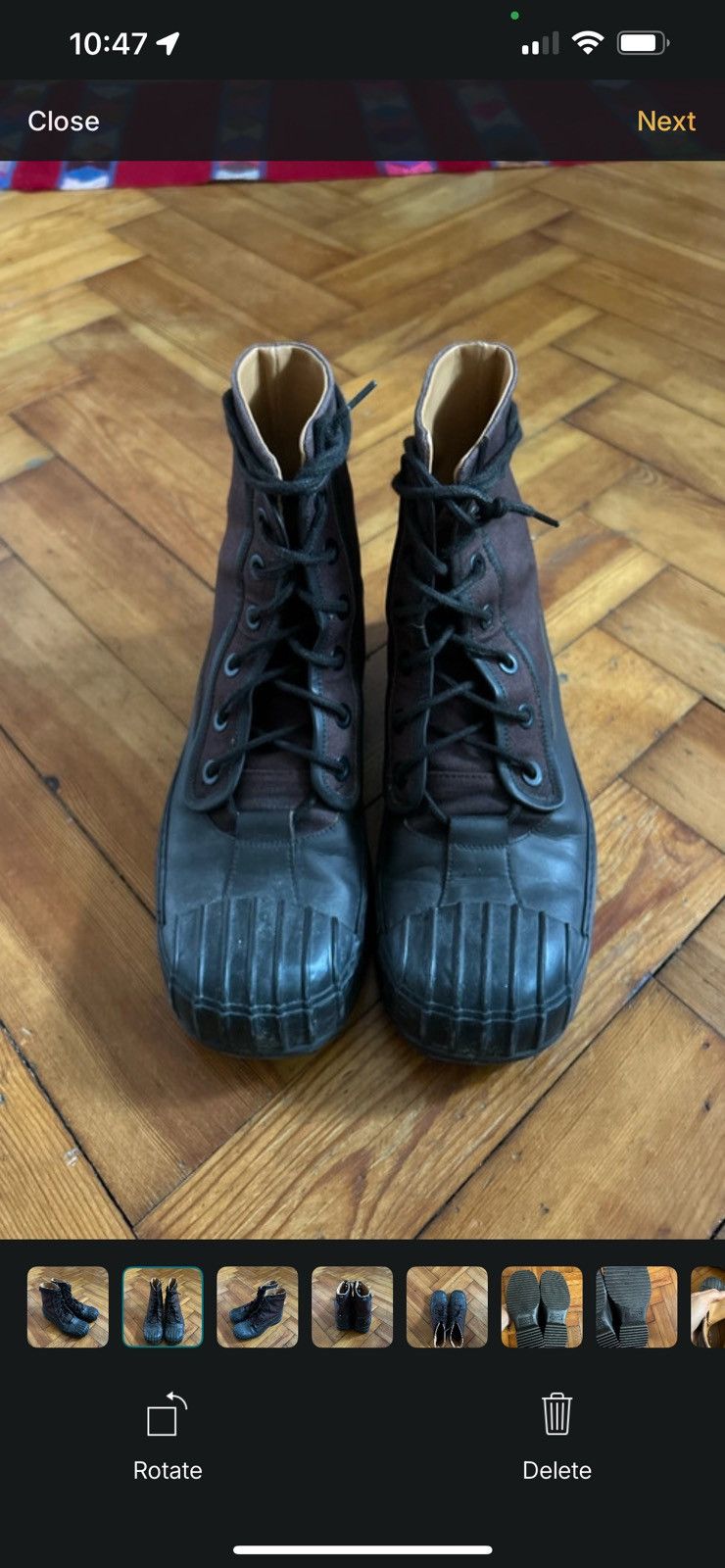 Maison Margiela Maison Margiela Leather trimmed Canvas Boots Size US 7 / EU 40 - 4 Thumbnail