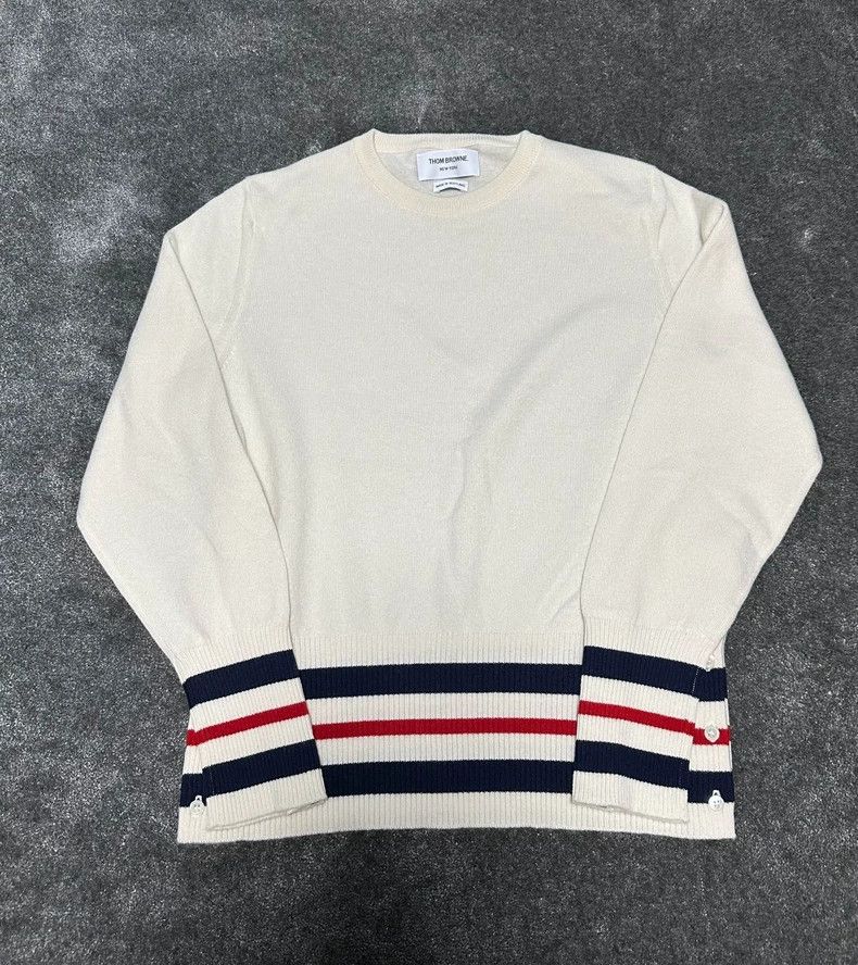 Thom Browne Thom Browne Cashmere knit sweater Size US L / EU 52-54 / 3 - 1 Thumbnail