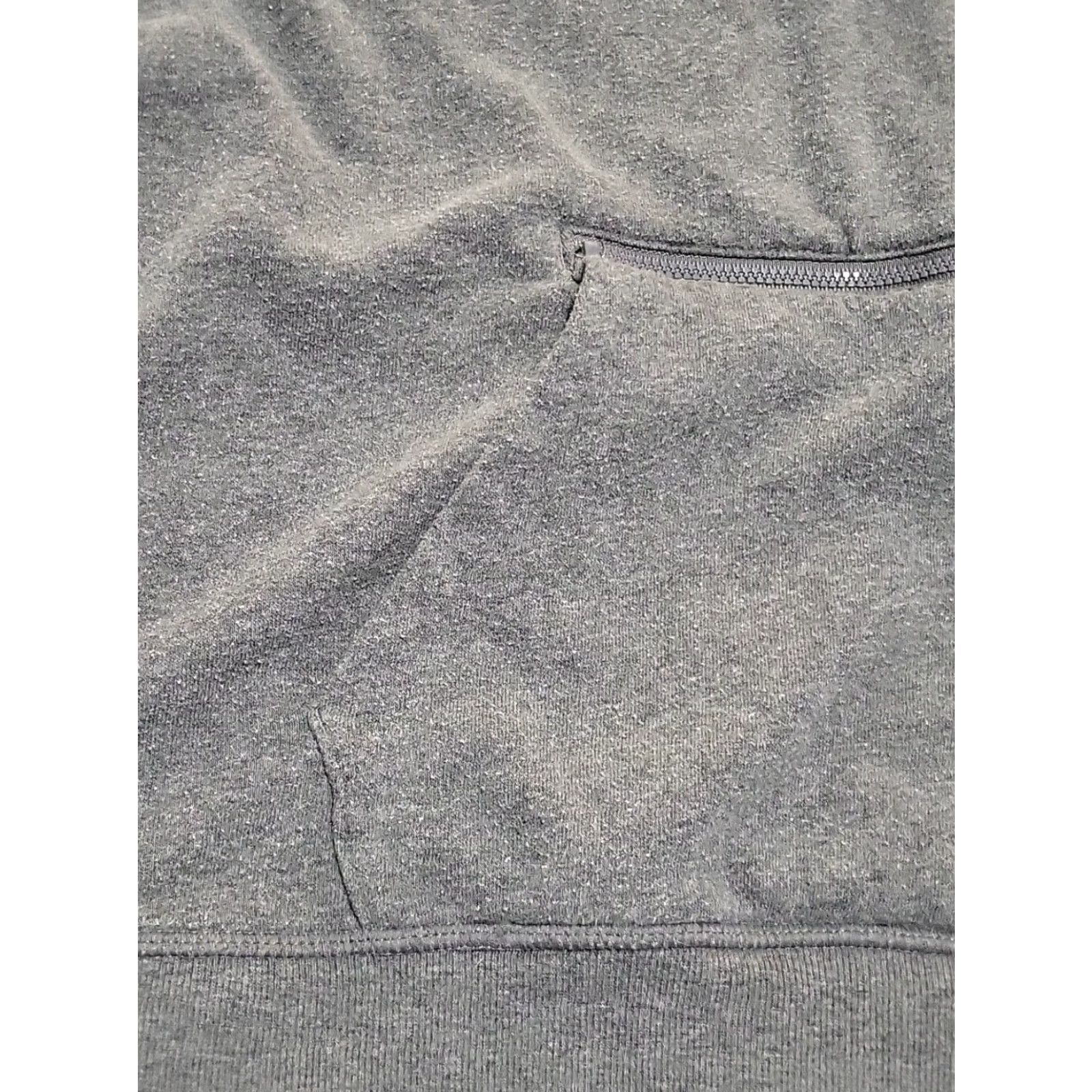 Reebok Reebok Hoodie Pullover L Gray Spellout Graphic Print Zipper Pocket Gym Training Mens L Regular Fleece 60/40 Size US L / EU 52-54 / 3 - 4 Thumbnail