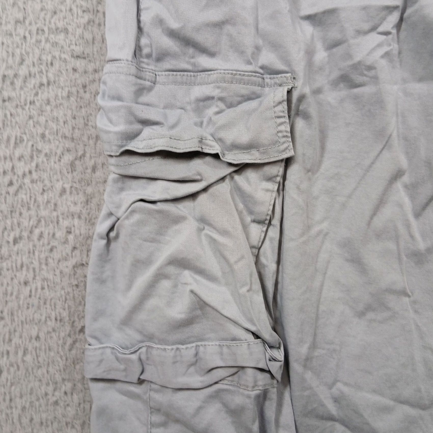 Pacsun PacSun Grey Parachute Cargo Pants XS Gorpcore Baggy Adjustable Womens Size 26" / US 2 / IT 38 - 5 Thumbnail