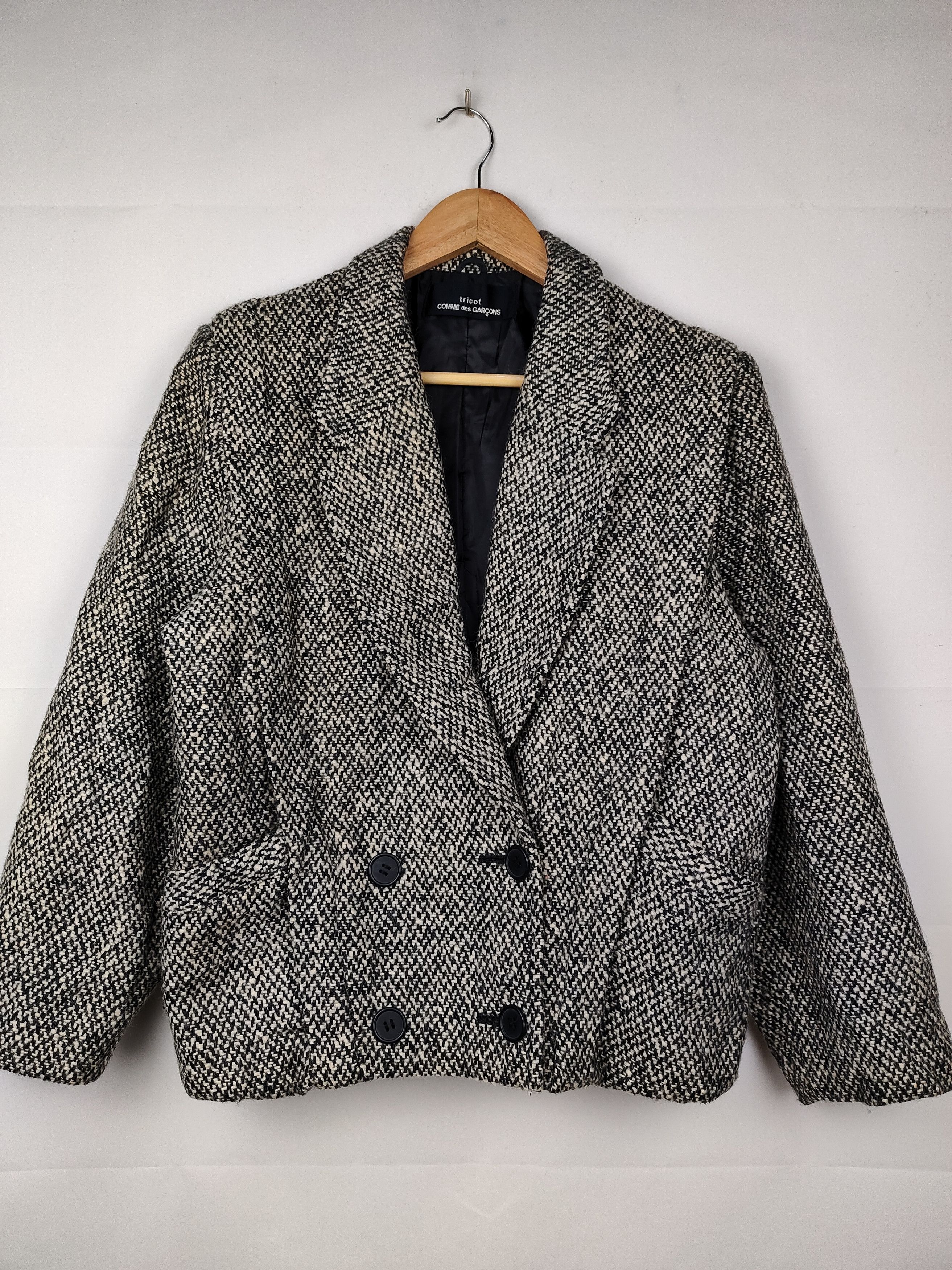 Comme des Garcons × Vintage Tricot Comme des Garçons AD1990 Double Breast Jacket Size US M / EU 48-50 / 2 - 1 Thumbnail