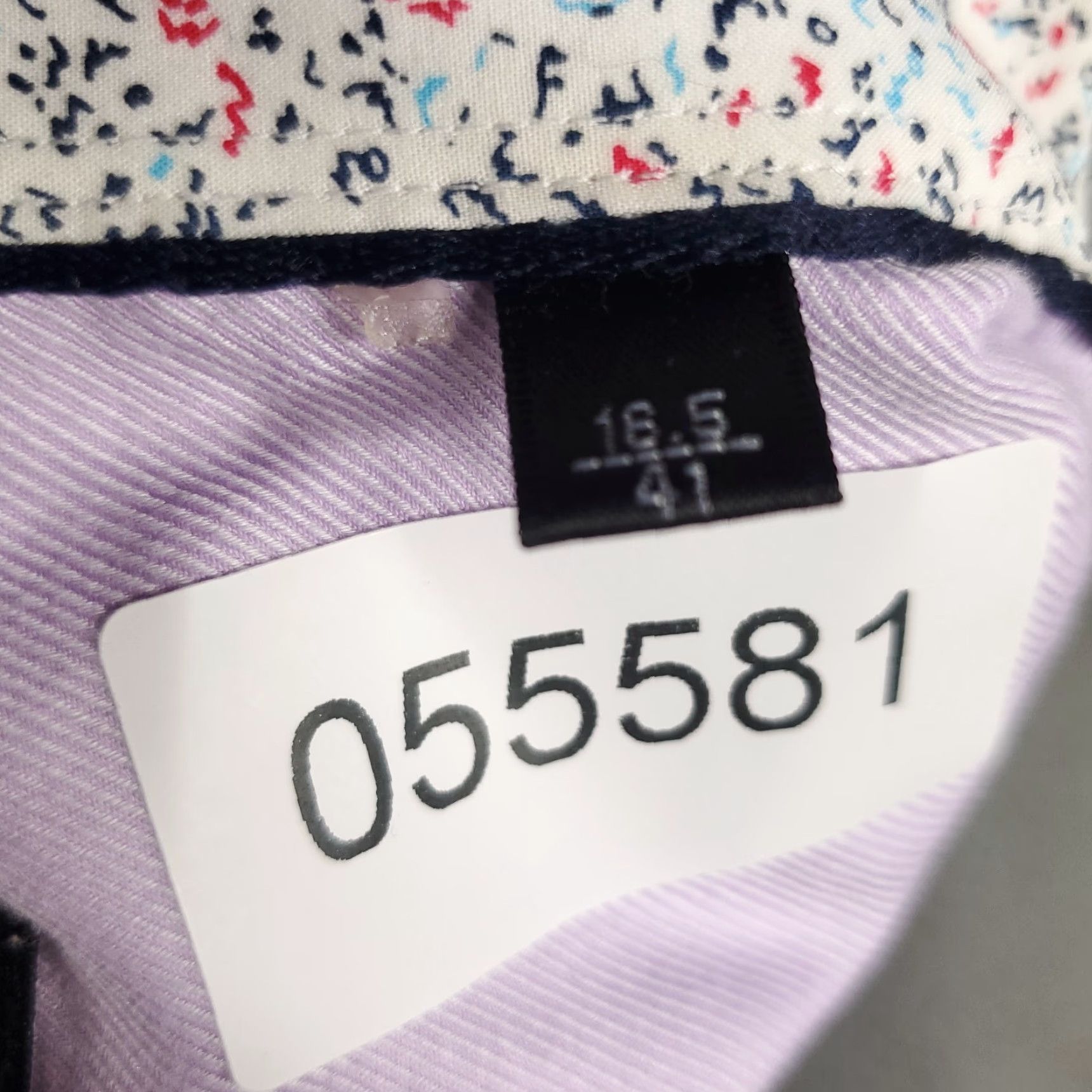 BUGATCHI Bugatchi Uomo Shirt Mens Size 16.5 Purple Dress Button Up Long Sleeve Size 42R - 8 Thumbnail