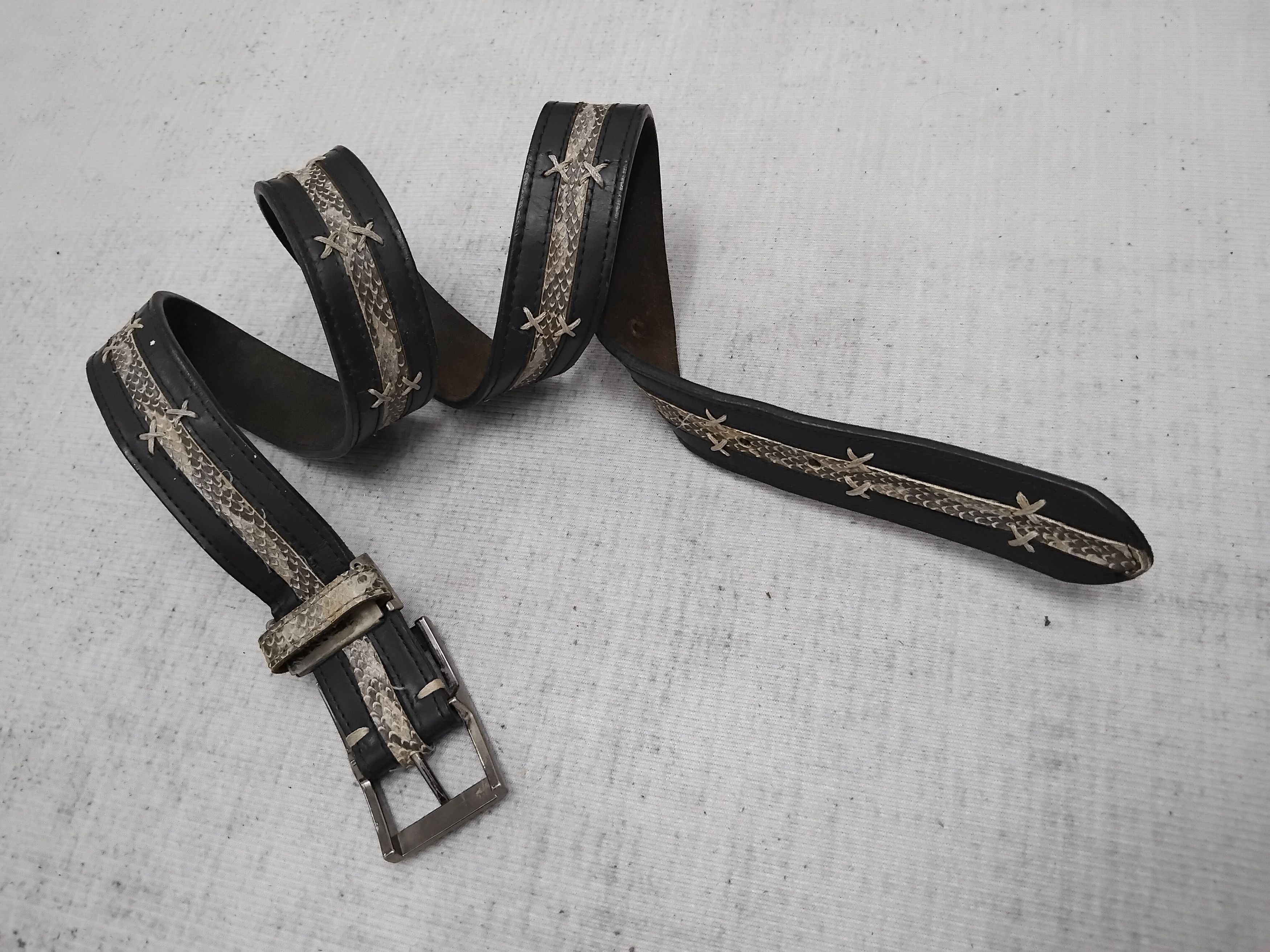 Comme Ca Ism 💥Comme ca ism snake skin leather belt Size ONE SIZE - 7 Thumbnail