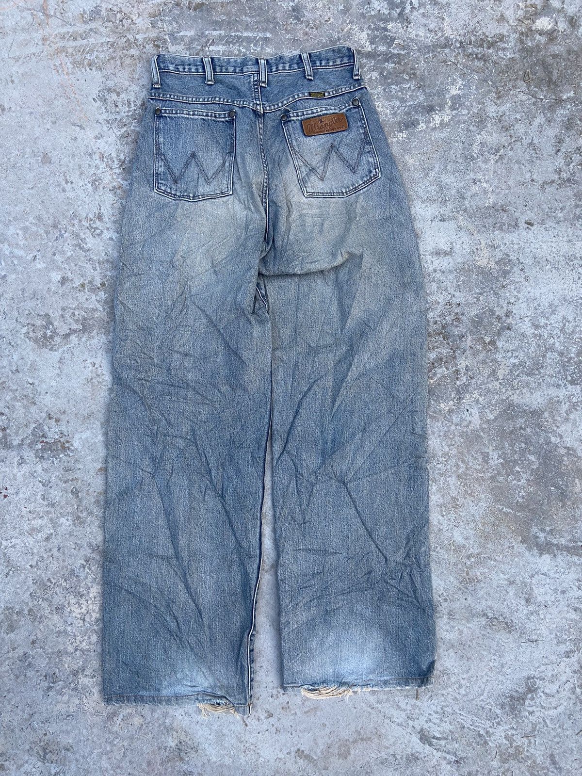 Beauty Beast 🔥 Jeans Vtg 80s Wrangler jeans baggy Wrangler blue bell Size US 30 / EU 46 - 8 Thumbnail