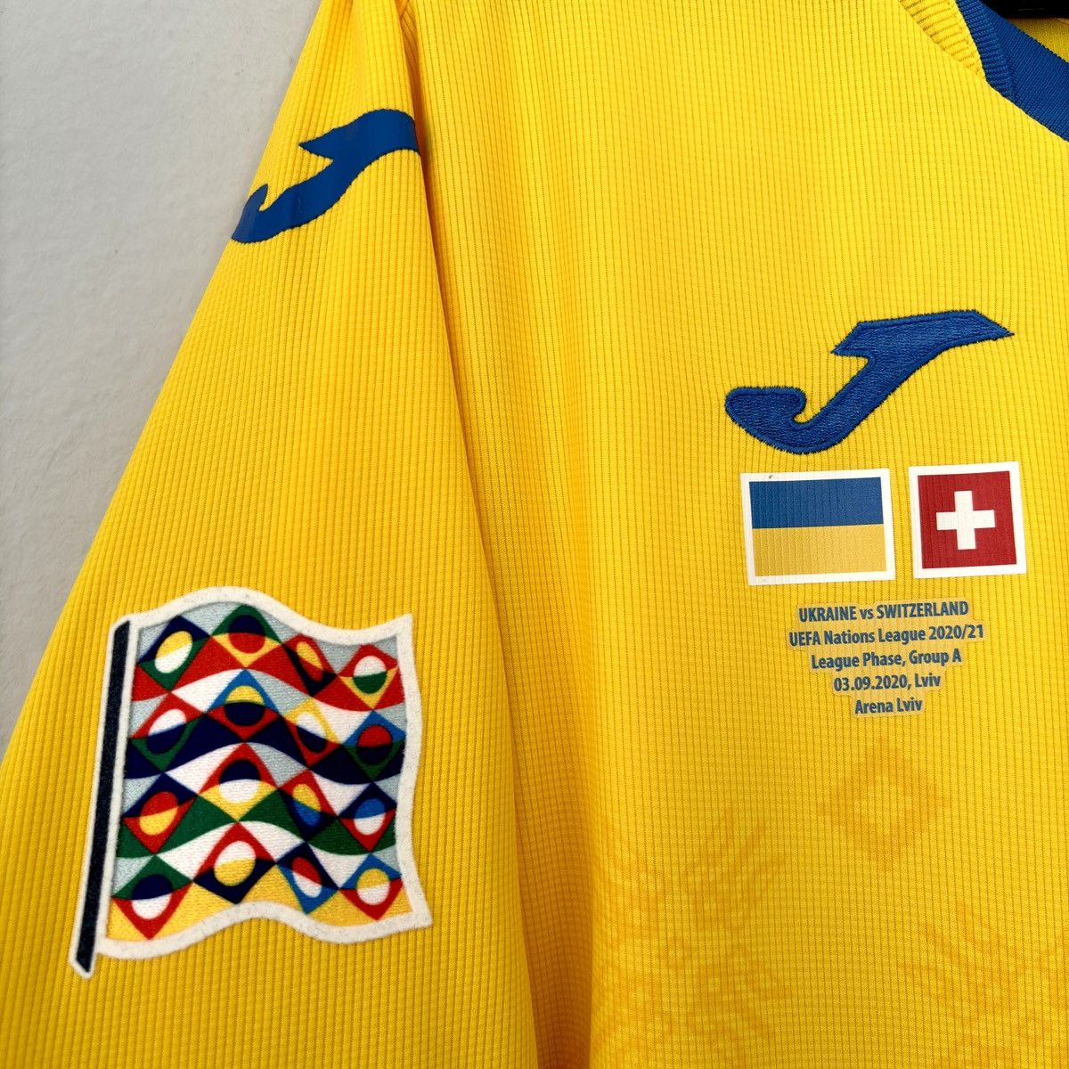 Joma 2019 2020 GAME ISSUE Ukraine Yarmolenko Joma Soccer Jersey Size US L / EU 52-54 / 3 - 3 Thumbnail