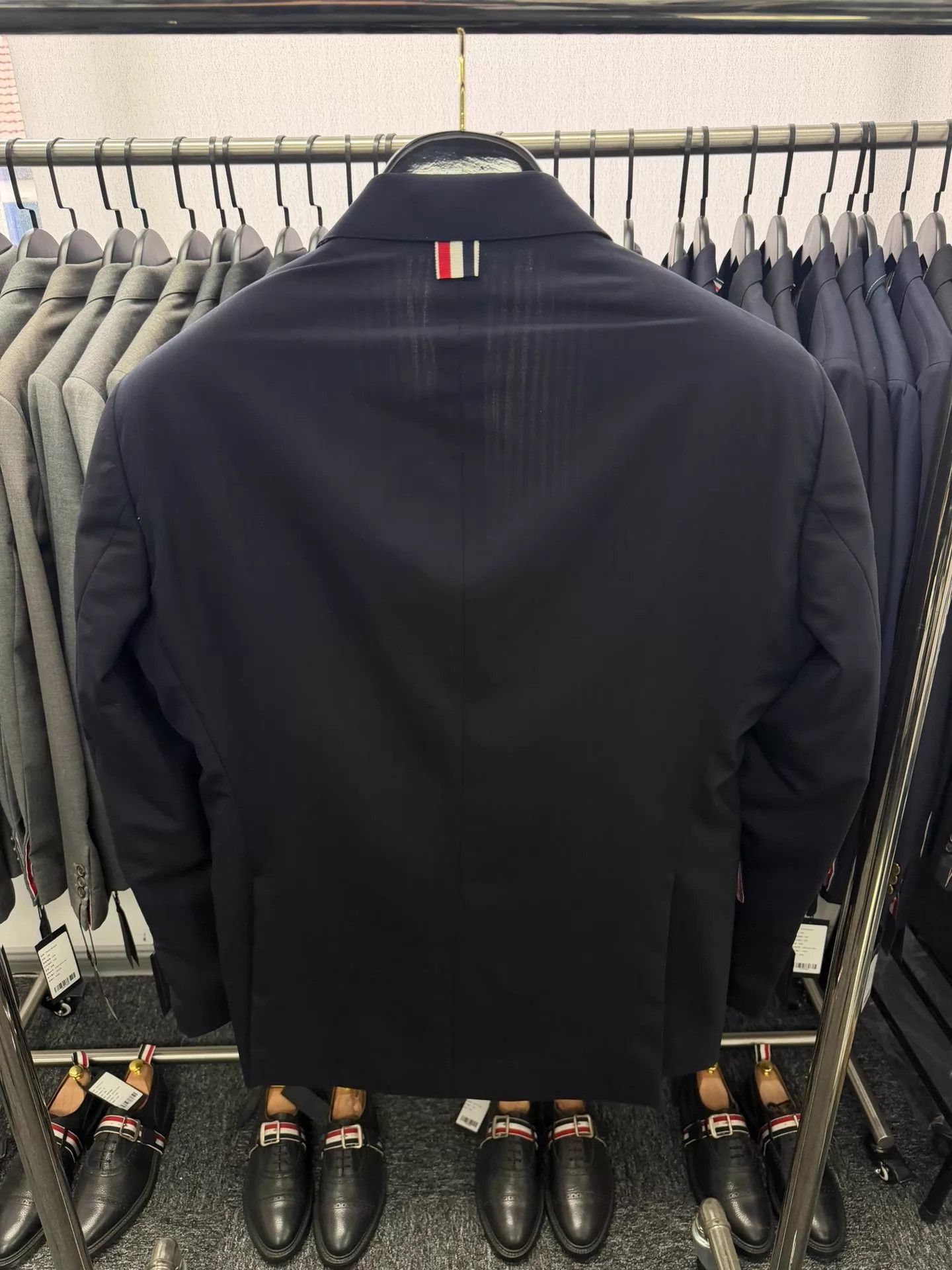 Thom Browne Thom Browne Men's Classic Navy Gold Button Slim Suit Size US XL / EU 56 / 4 - 2 Thumbnail