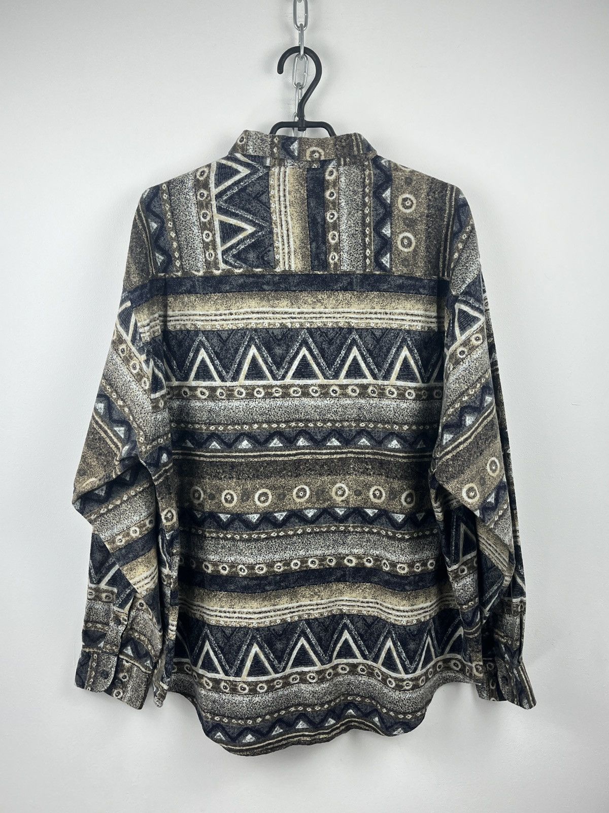 Japanese Brand × Vintage Happy Life Vintage 90s Long Sleeve Button Down Crazy Shirt Size US XXL / EU 58 / 5 - 2 Thumbnail