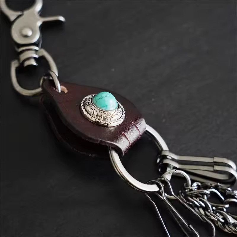 Jewelry Multilayer Wallet Chain - Streetwear Accessory Size ONE SIZE - 3 Thumbnail