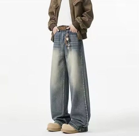 Japanese Brand Men's distressed hippie trendy flared jeans Size US 33 - 12 Thumbnail