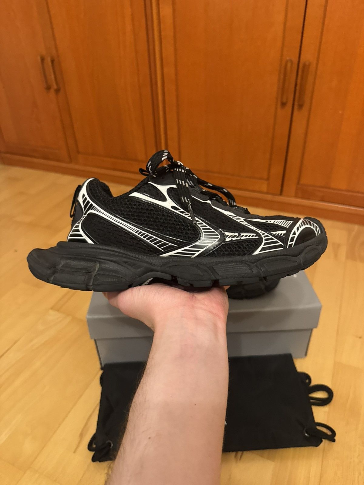 Balenciaga Balenciaga 3XL Triple Black Size US 7 / EU 40 - 3 Thumbnail