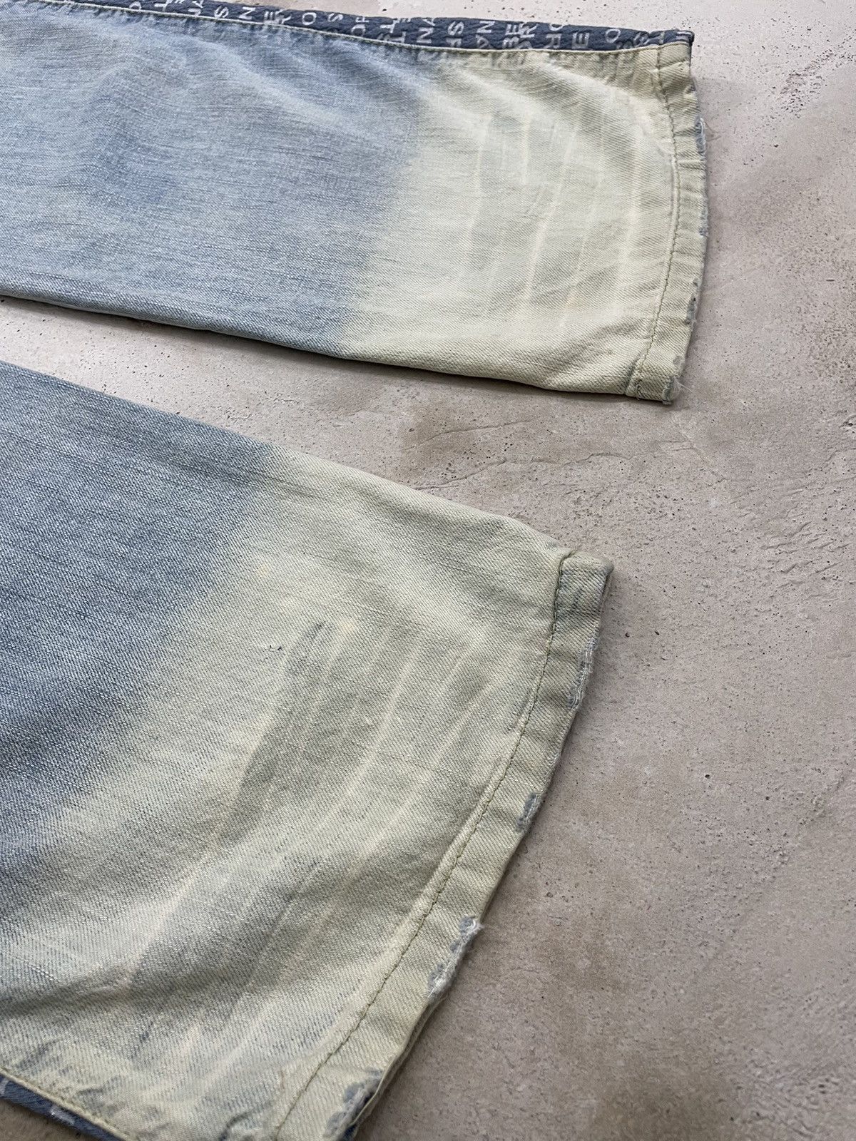 Hysteric Glamour Light Blue Mud Wash A6 Art Hysteric Style Distressed Denim Size US 30 / EU 46 - 17 Thumbnail