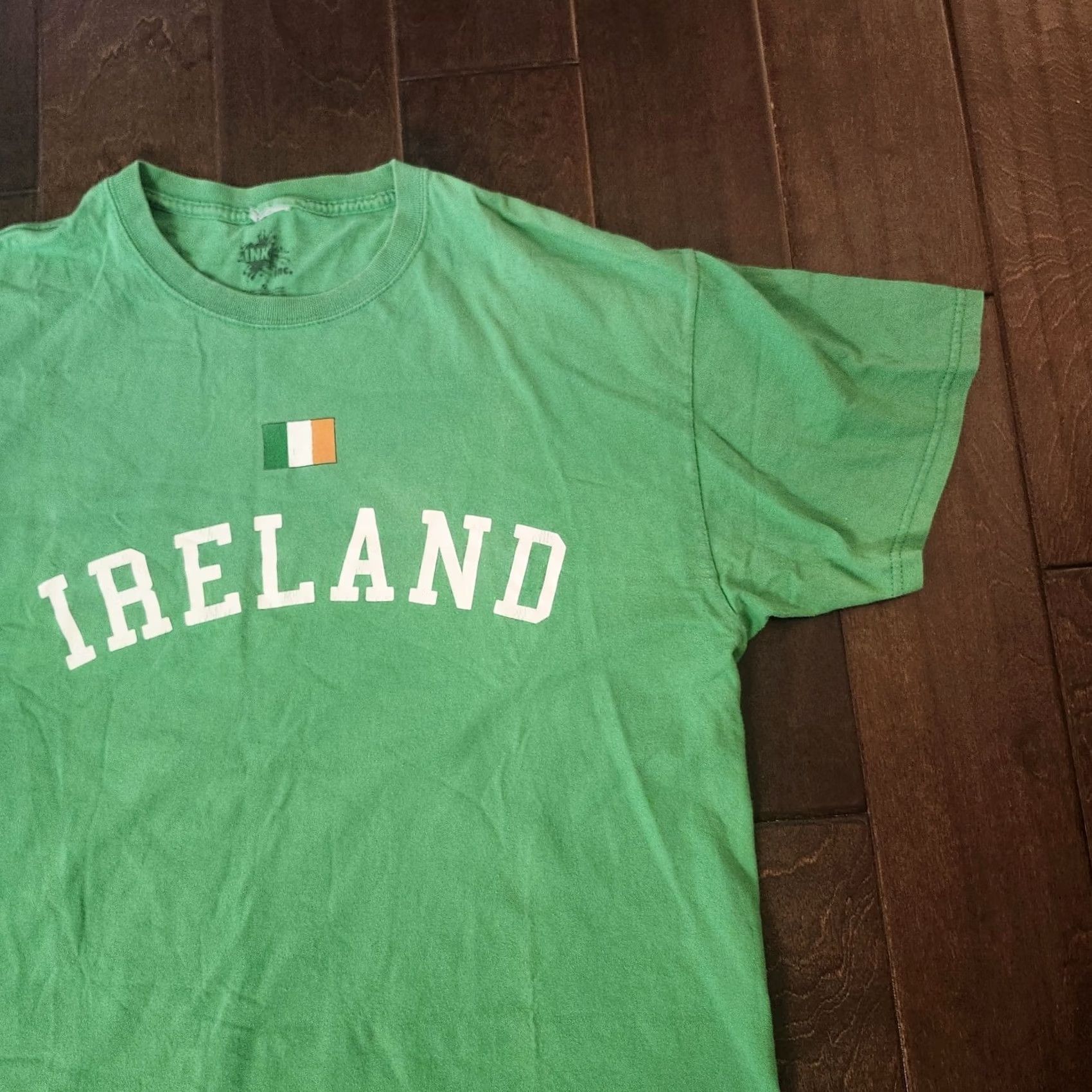 Vintage Ink Inc Ireland T Shirt Green Irish Flag Graphic Mens XL Shirt Crew Neck Short Sleeve Cotton Size US XL / EU 56 / 4 - 6 Thumbnail