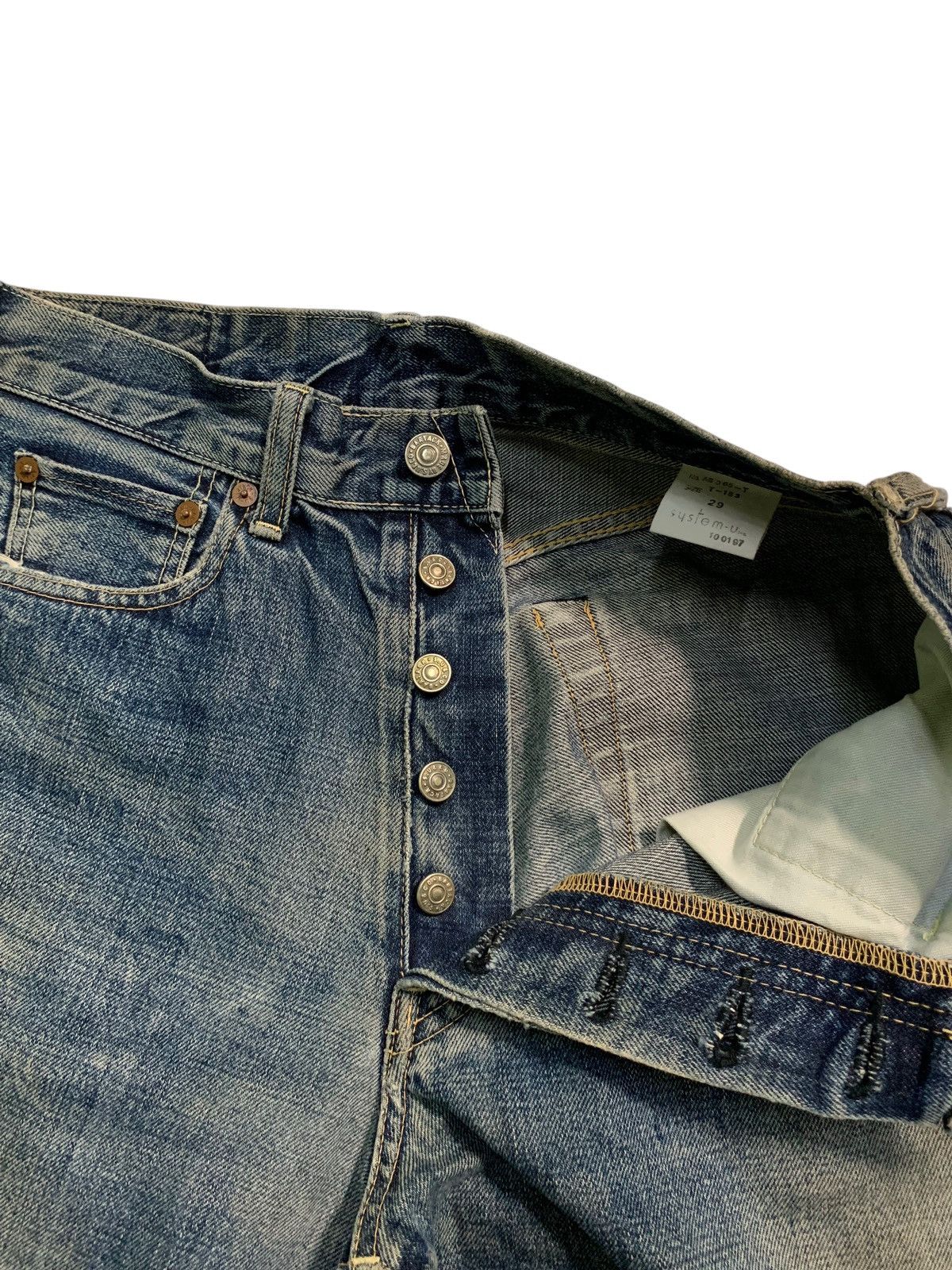 Kapital BARTACK SELVEDGE RUSTY BUTTON FLY JAPANESE DISTRESSED DENIM Size US 28 / EU 44 - 8 Thumbnail