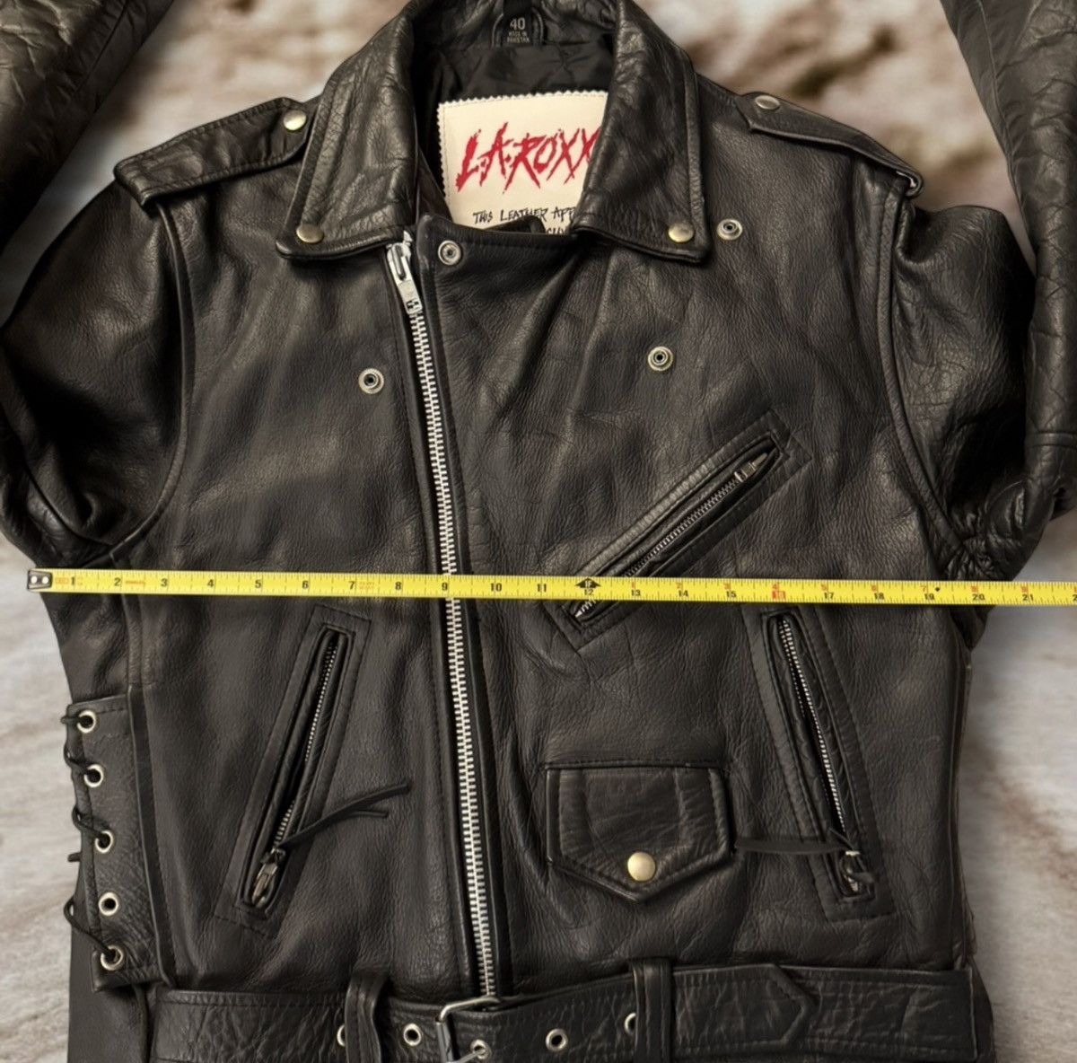 L.A. Roxx Vintage La Roxx Leather Jacket | Size 40 | Made in USA Size US S / EU 44-46 / 1 - 12 Thumbnail
