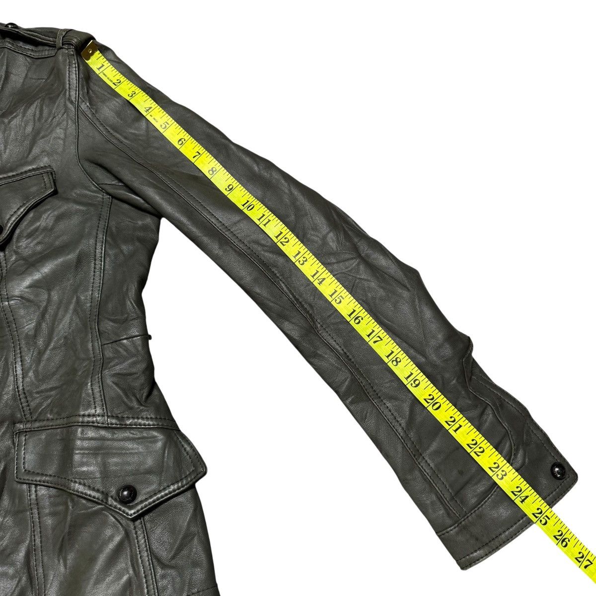 Le Grande Bleu (L.G.B.) Reilabo x Nicole Club Military Leather Jacket Size US M / EU 48-50 / 2 - 17 Thumbnail
