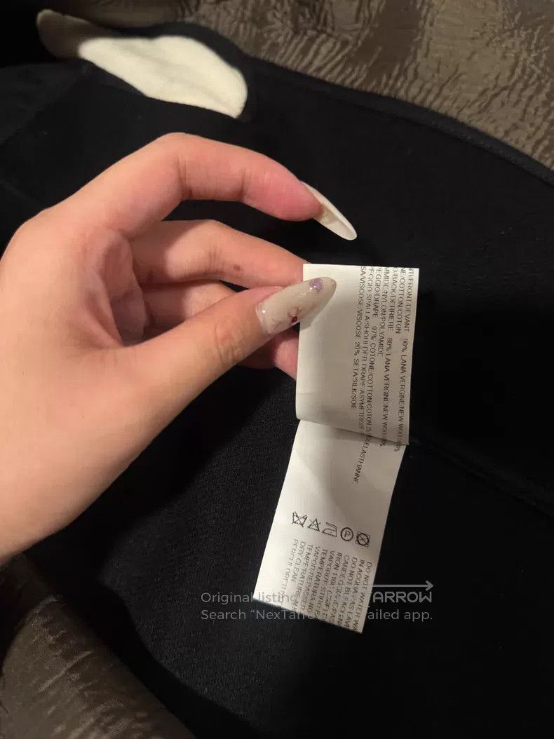 Rick Owens Rick Owens Black velvet cowhide woolen front and back silk Size XS / US 0-2 / IT 36-38 - 8 Thumbnail