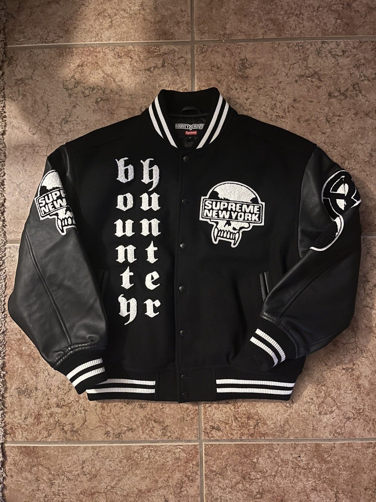 Bounty Hunter × Supreme FW23 Supreme Bounty Hunter varsity jacket 