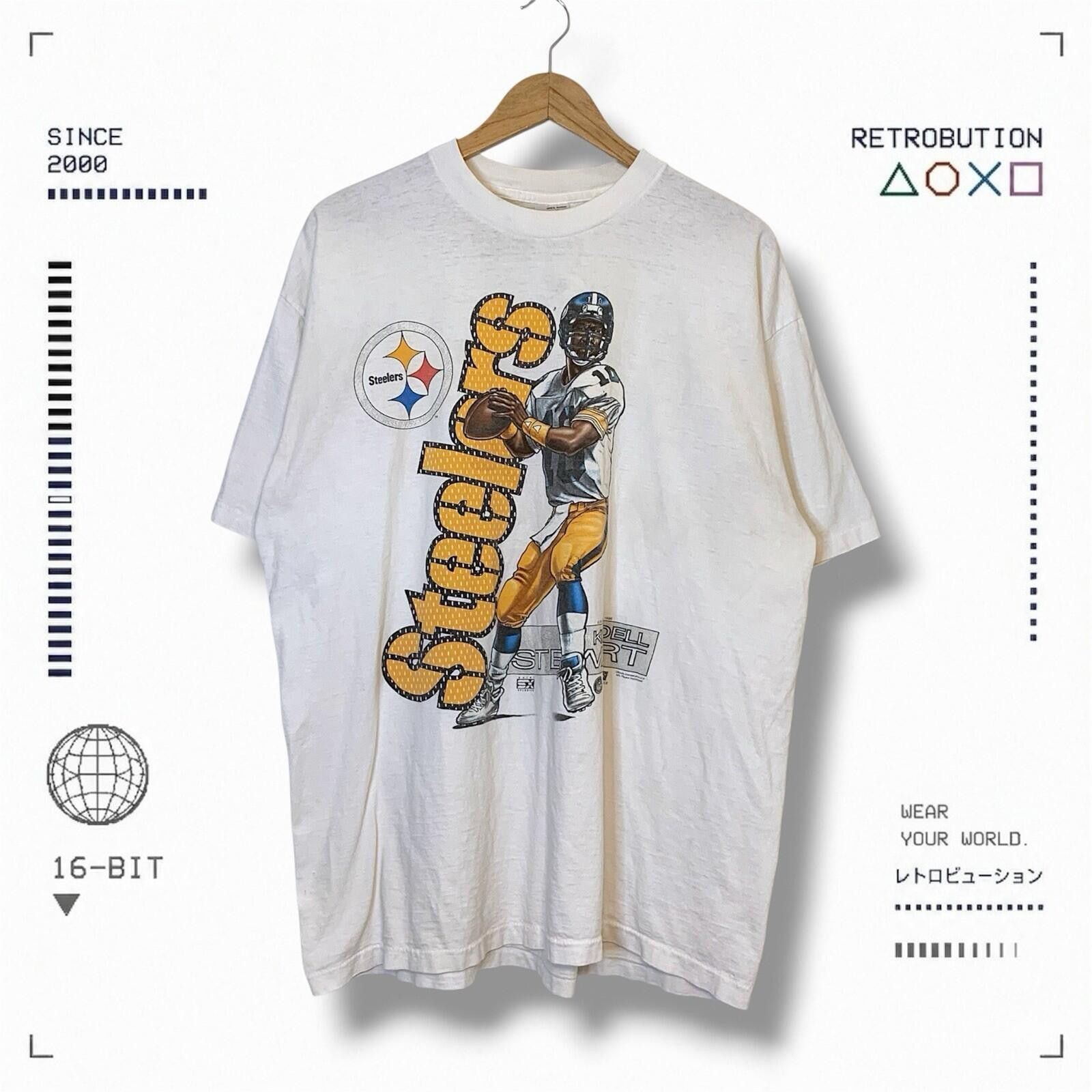 NFL Vintage 1996 Pittsburg Steelers Kordell Stewart Size XL Size US XL / EU 56 / 4 - 1 Thumbnail