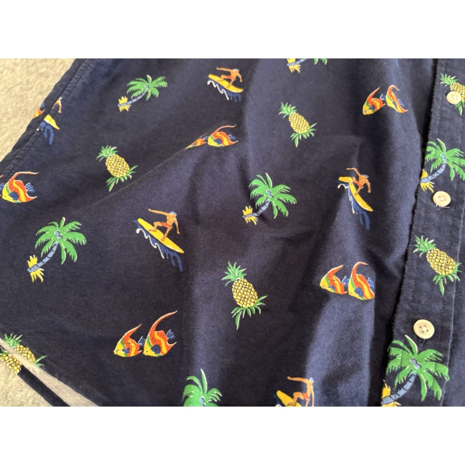 Polo Ralph Lauren Polo Ralph Lauren RL Untucked Fit Short Sleeve Button-Up Shirt Surfing 2XL XXL Blue Beach Nautical Outdoor Mens Shirt Size US XXL / EU 58 / 5 - 3 Thumbnail