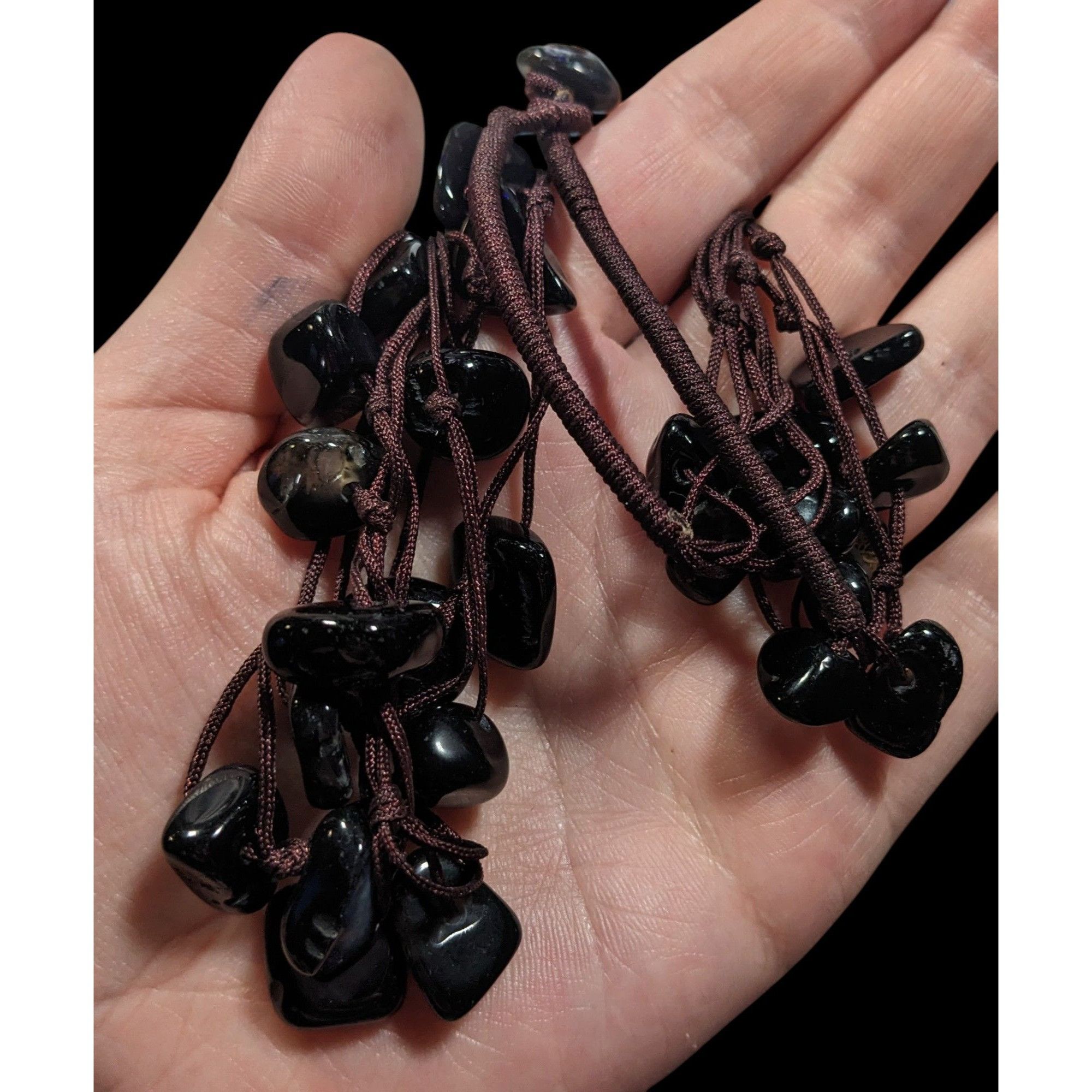 Other Nature Inspired Black Agate Beaded Multilayer Station Neckla Size ONE SIZE - 5 Thumbnail