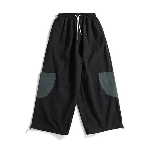 Japanese Brand 20SS Indigo Union Japan Black Patchwork Worker Pants Size US 34 / EU 50 - 4 Thumbnail