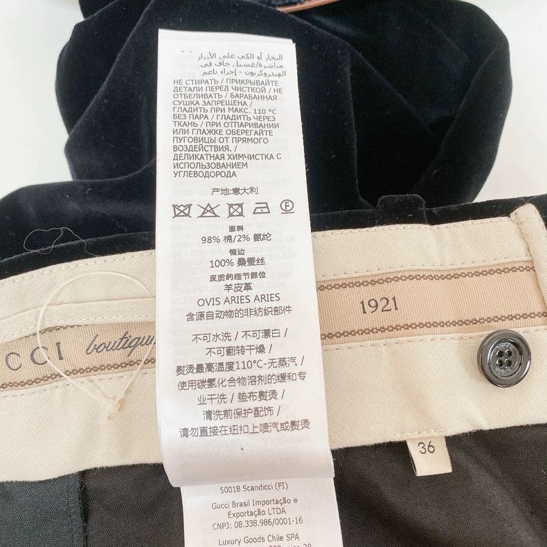 Gucci Gucci Black velvet pants Size 24" / US 00 / IT 34 - 6 Thumbnail