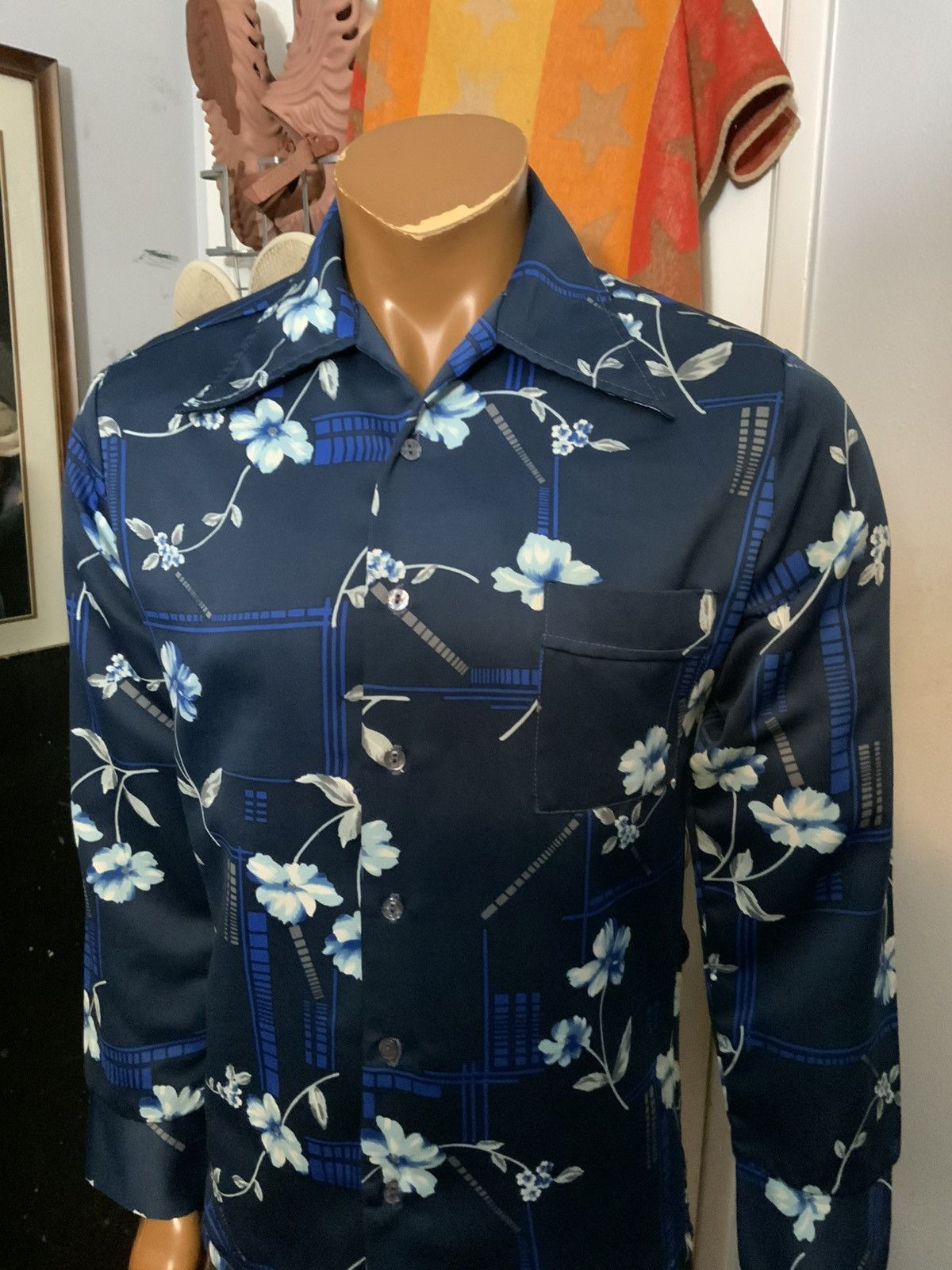 Vintage Vintage 60s 70s Kingsmen California Flower Button Shirt Size US S / EU 44-46 / 1 - 13 Thumbnail