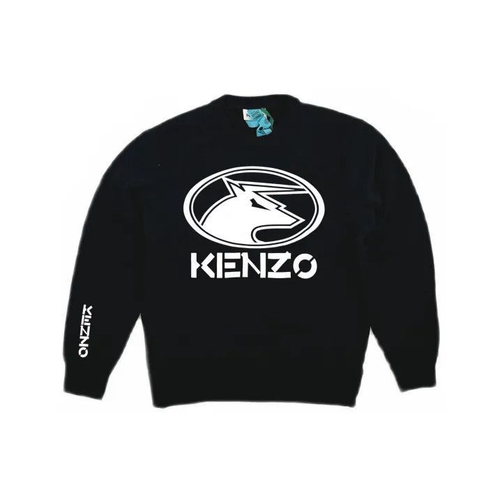 Kenzo KENZO Black Graphic Crewneck Sweatshirt for Women -2507 Size S / US 4 / IT 40 - 2 Thumbnail