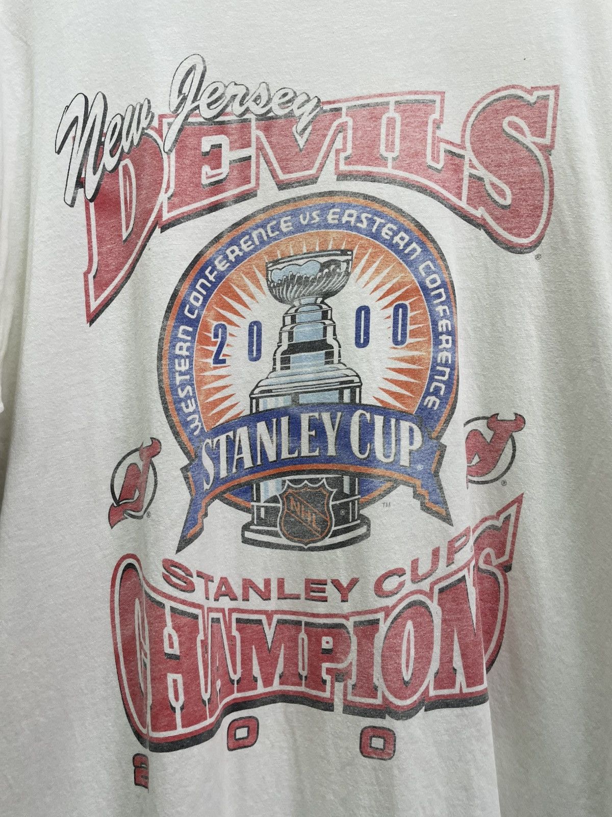 NBA 🏆🏆2000 New Jersey Devils Stanley Cup Size US L / EU 52-54 / 3 - 3 Thumbnail