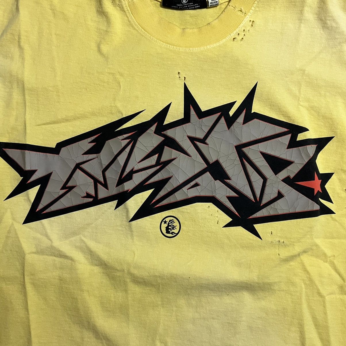 HELLSTAR Hellstar Cracked Logo T-Shirt Size US M / EU 48-50 / 2 - 3 Thumbnail