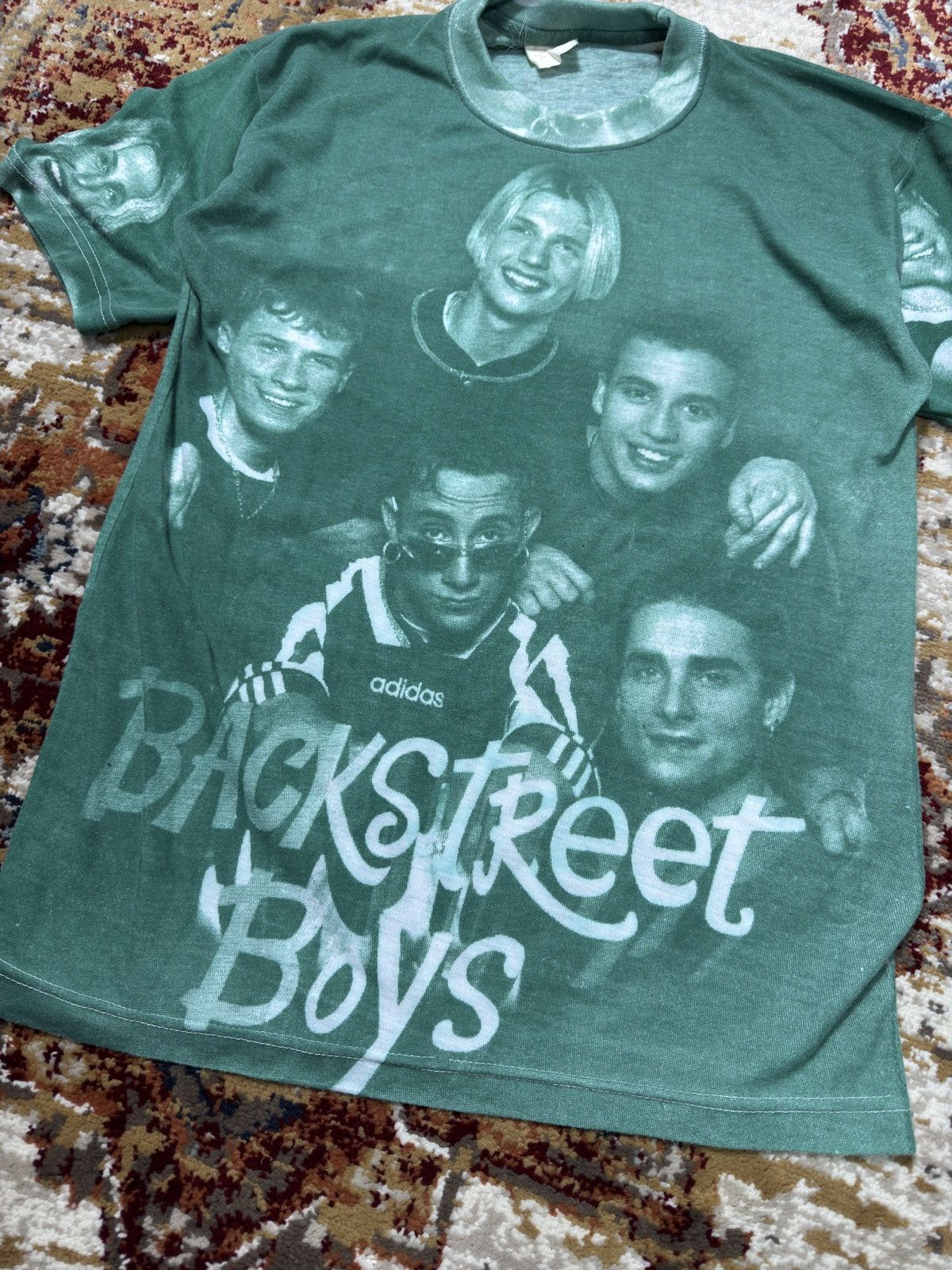 Band Tees × Vintage ᶠᵃⁿᶜʸᵍᵘʸ 90s Backstreet Boys AOP Tee Vintage T Balenciaga Size US M / EU 48-50 / 2 - 2 Thumbnail
