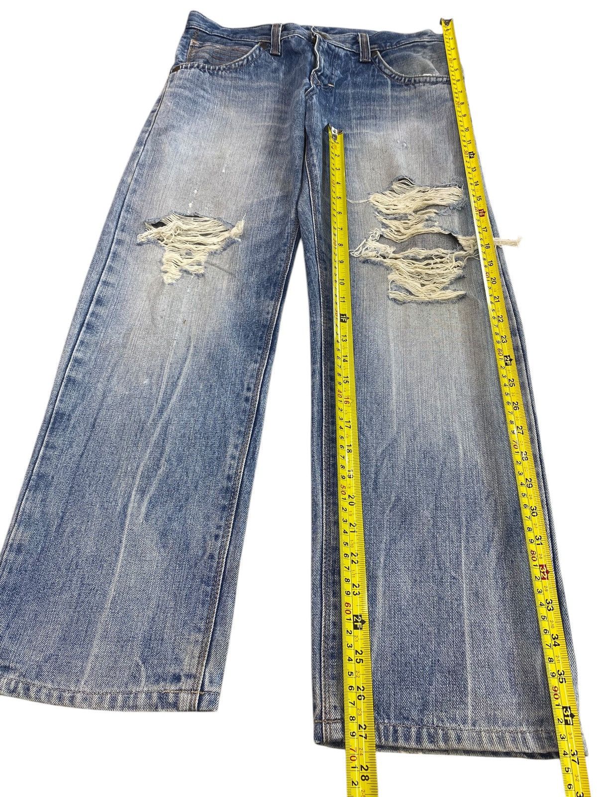 Edwin Edwin Vintage Faded Wash Distressed Style Loose Jeans Size US 32 / EU 48 - 7 Thumbnail