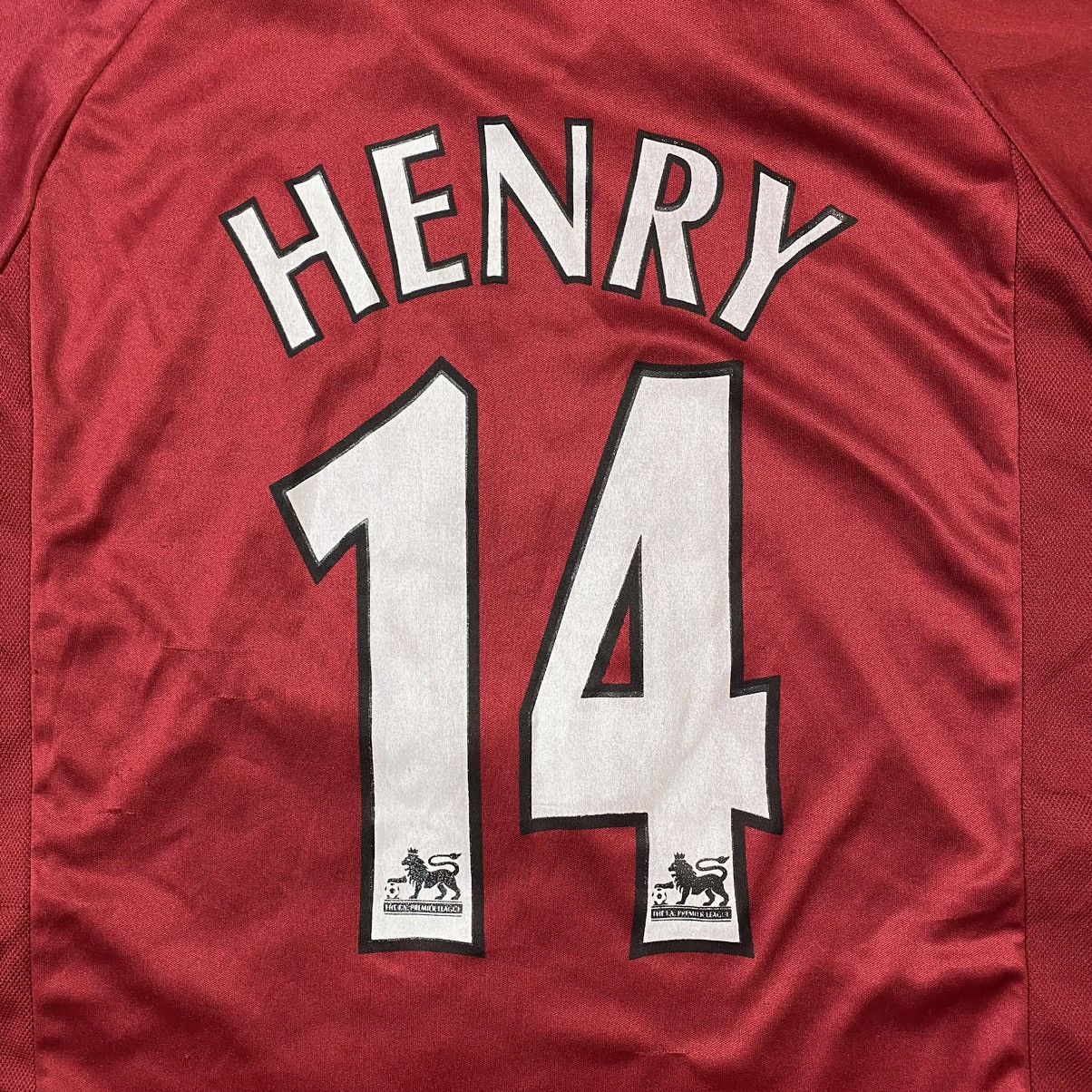 Vintage BLOKECORE ⚽️ ARSENAL FC #14 HENRY O2 JERSEY TSHIRT TEE KIT ...