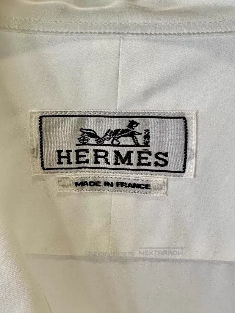 Hermes Hermes Solid Color Single Breasted Long Sleeve Shirt, Whit Size US XS / EU 42 / 0 - 3 Thumbnail