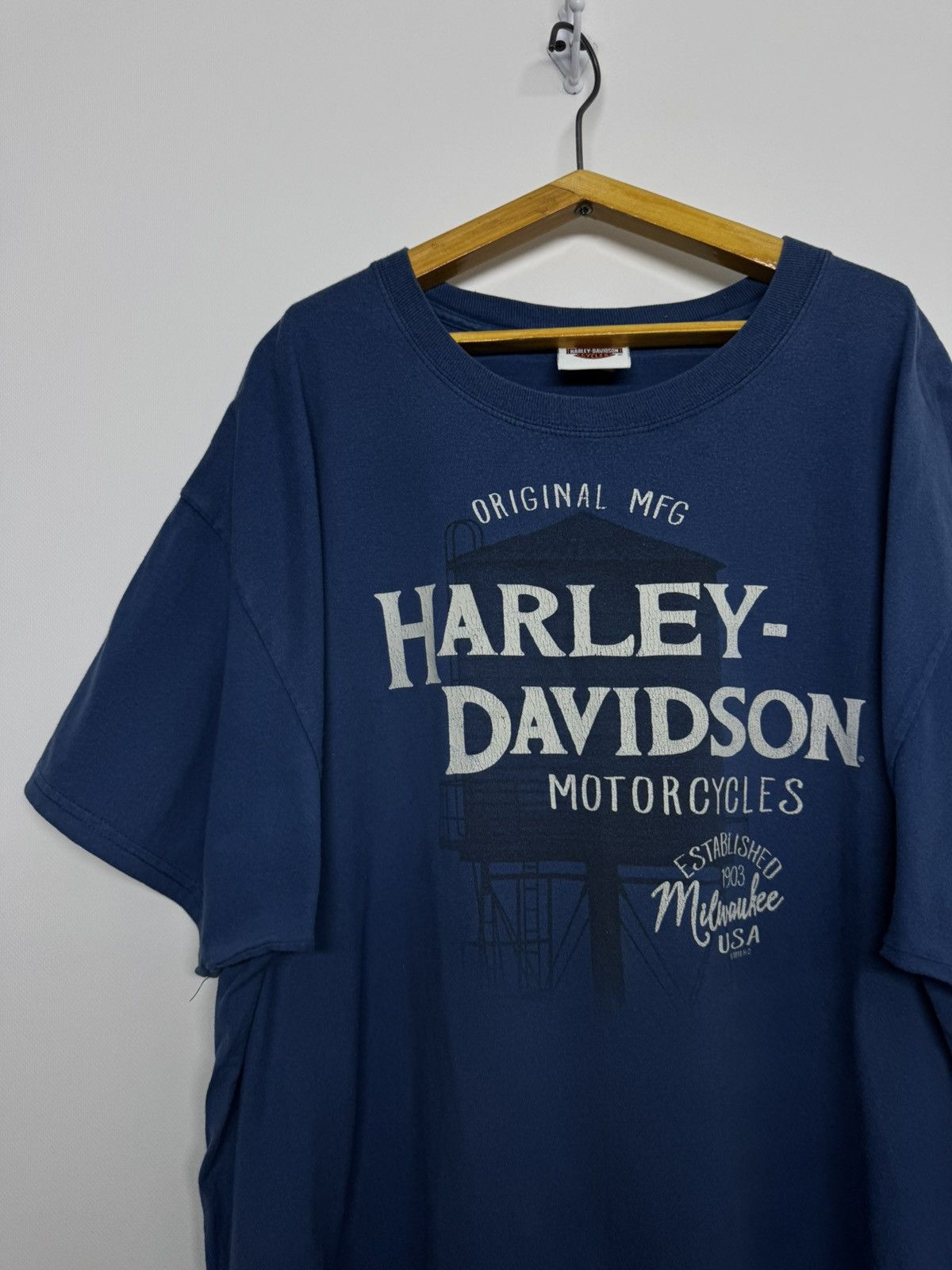Harley Davidson Vintage Harley Davidson Corpus Christi Texas Tee Shirt Blue Size US XL / EU 56 / 4 - 8 Thumbnail