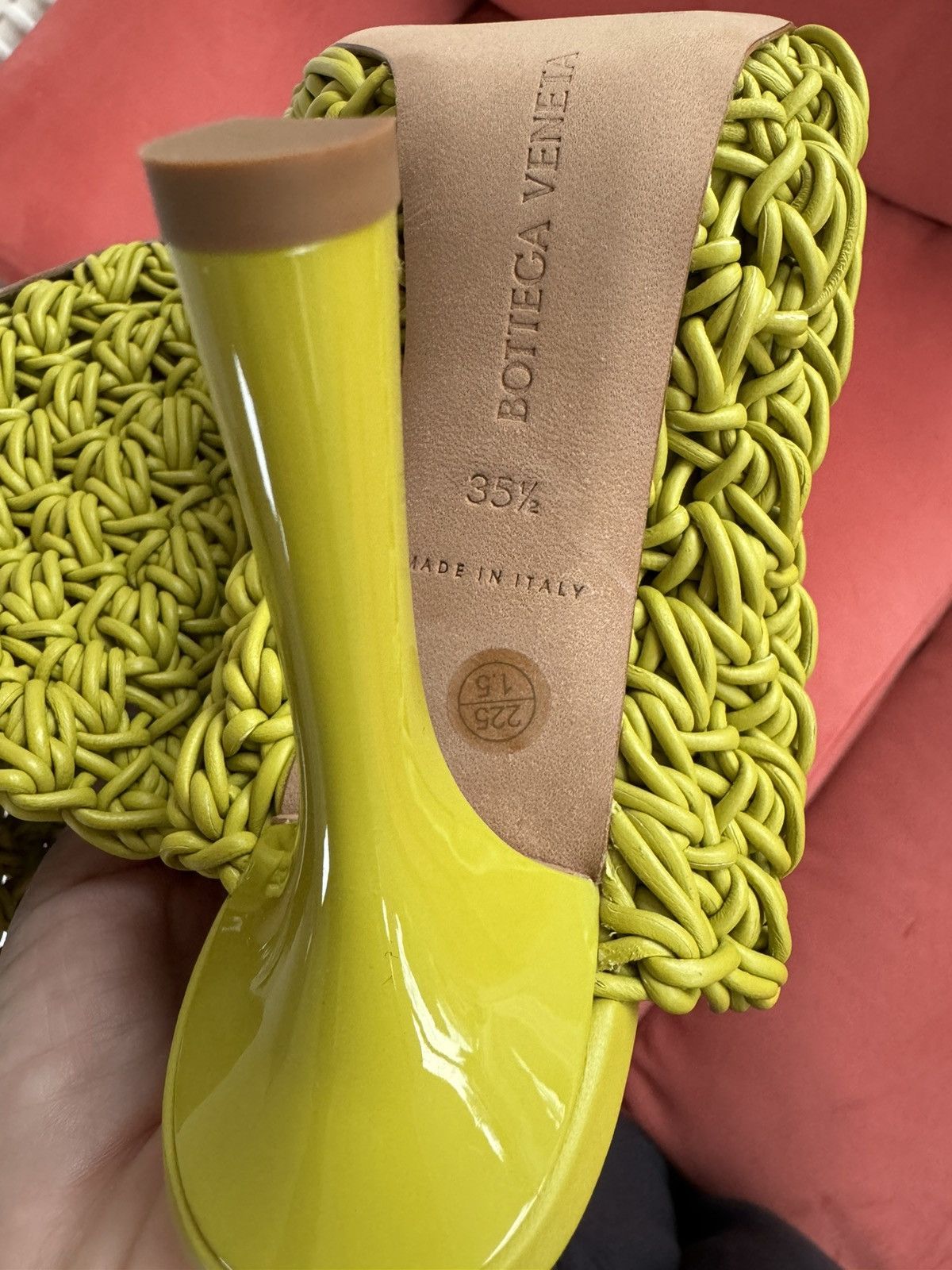 Bottega Veneta Bottega Veneta yellow macrame style, size 35.5 It Size US 5.5 / IT 35.5 - 6 Thumbnail
