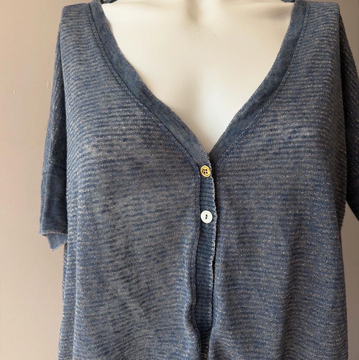 Vintage Na Na Italy silk blouse Size L / US 10 / IT 46 - 3 Thumbnail